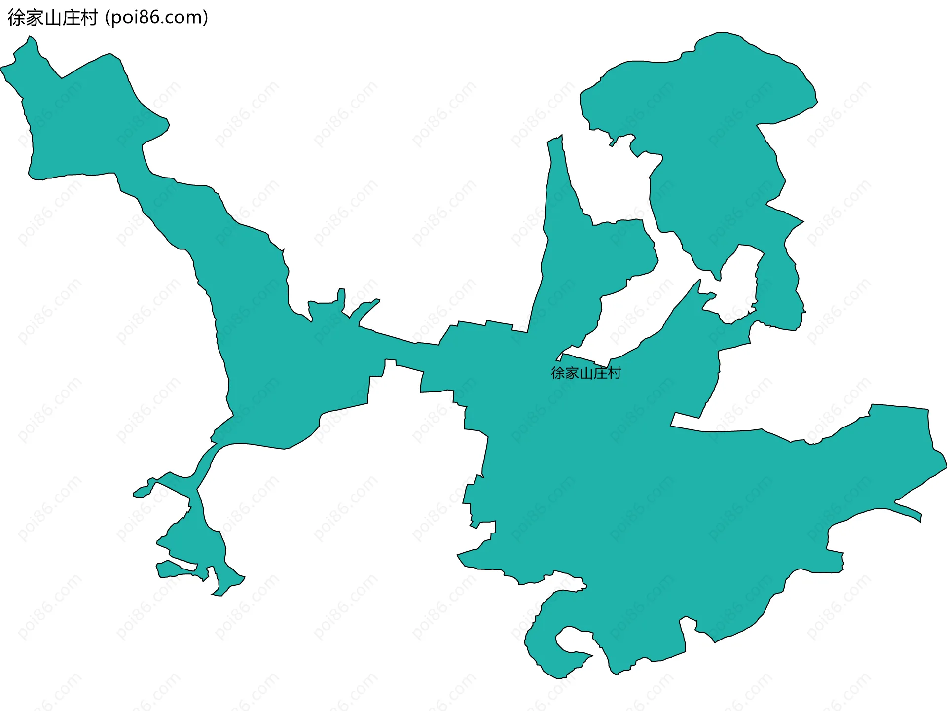 徐家山庄村边界地图