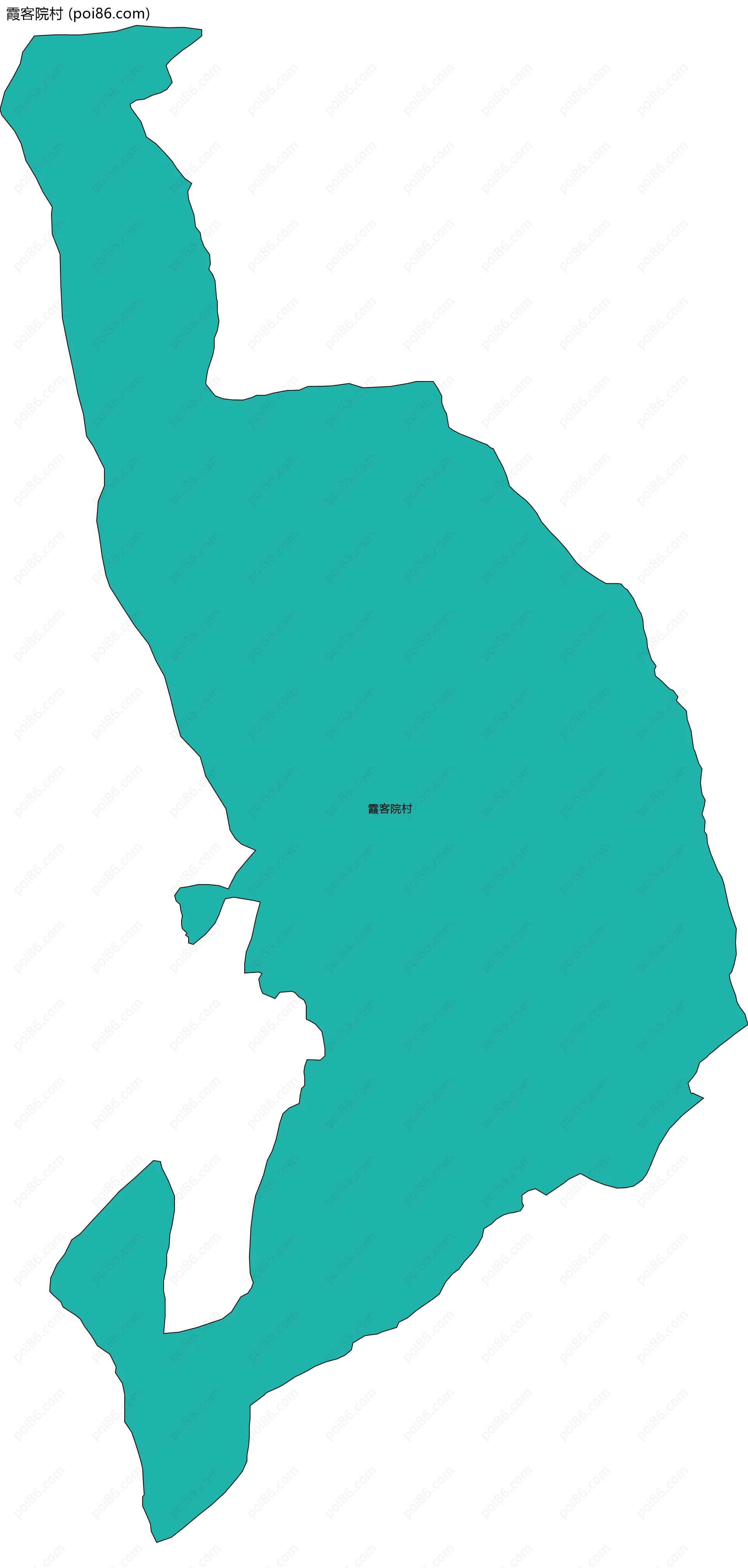 霞客院村边界地图