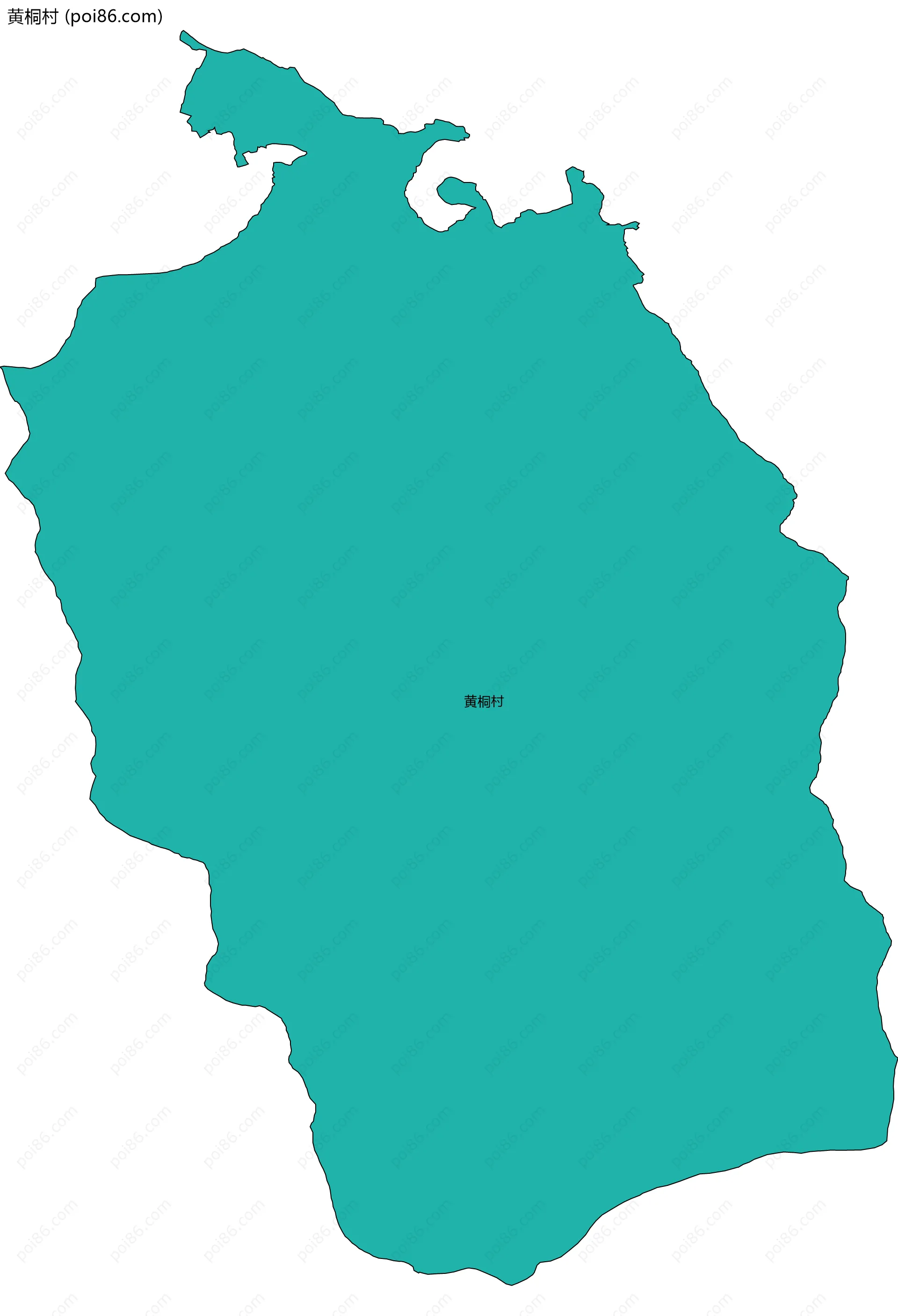 黄桐村边界地图