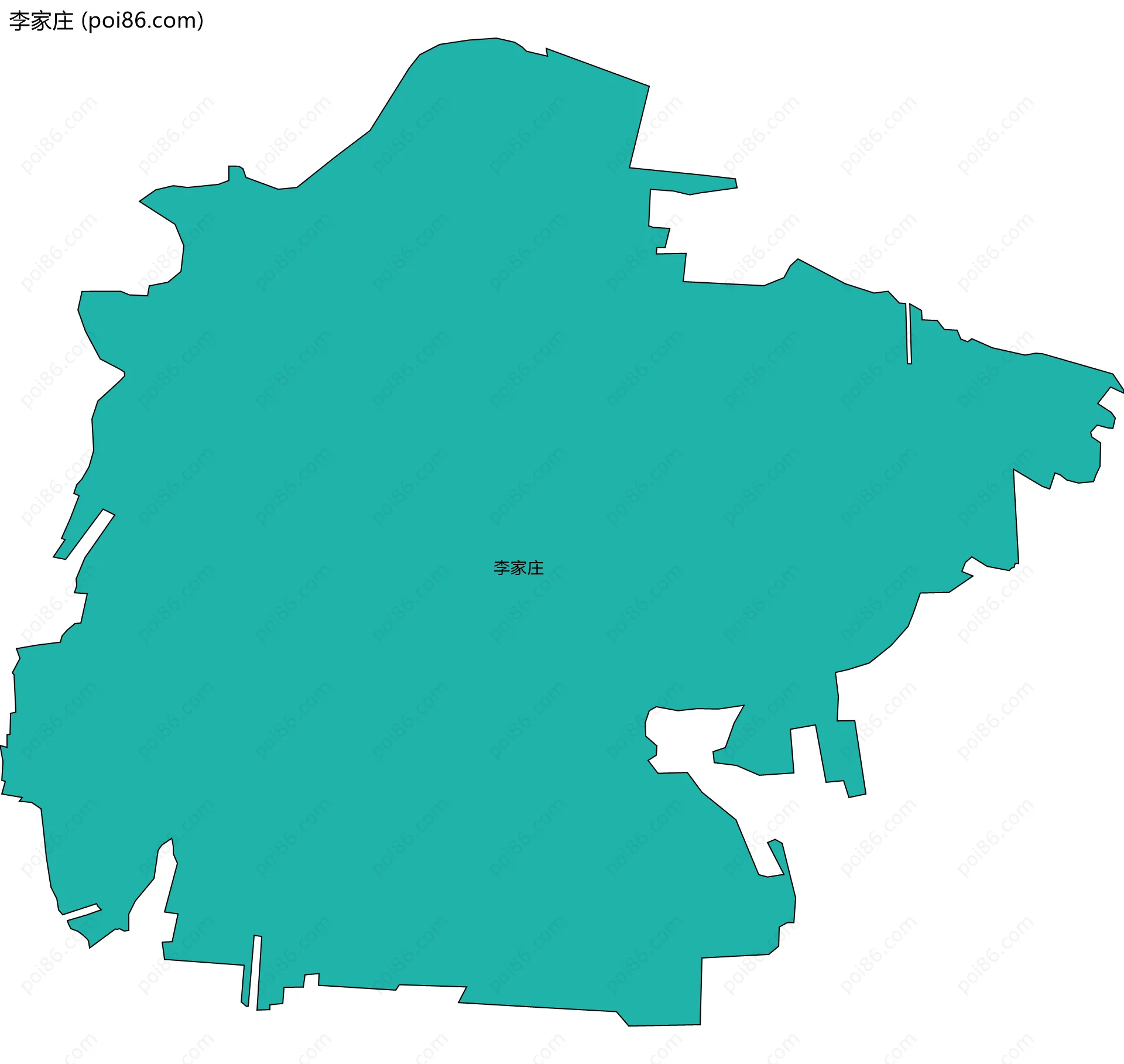 李家庄边界地图