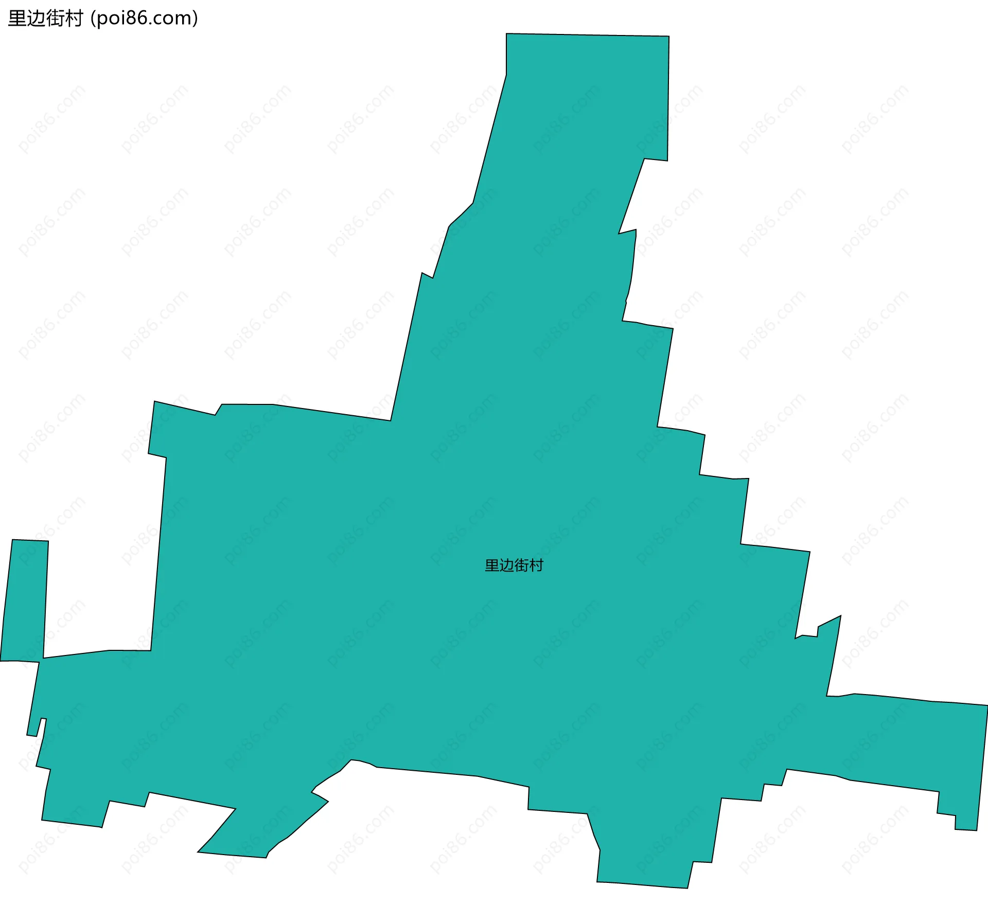 里边街村边界地图