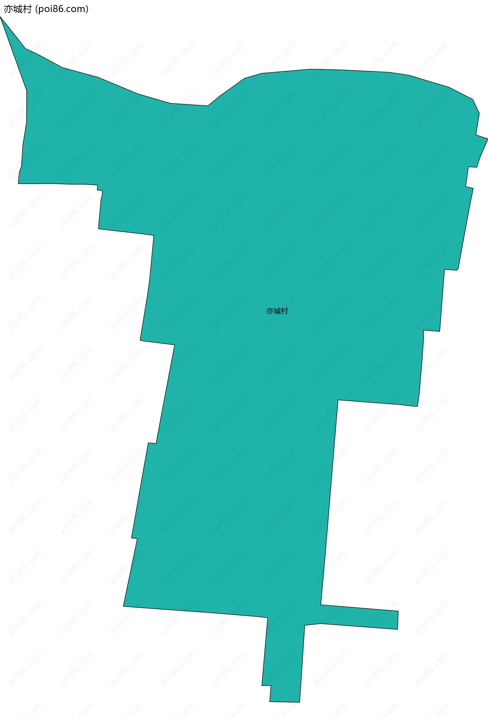 亦城村边界地图