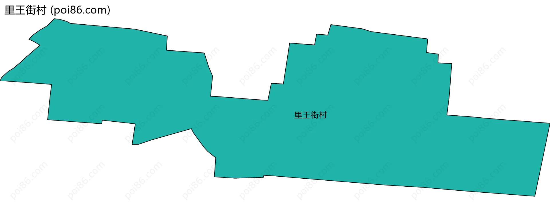 里王街村边界地图