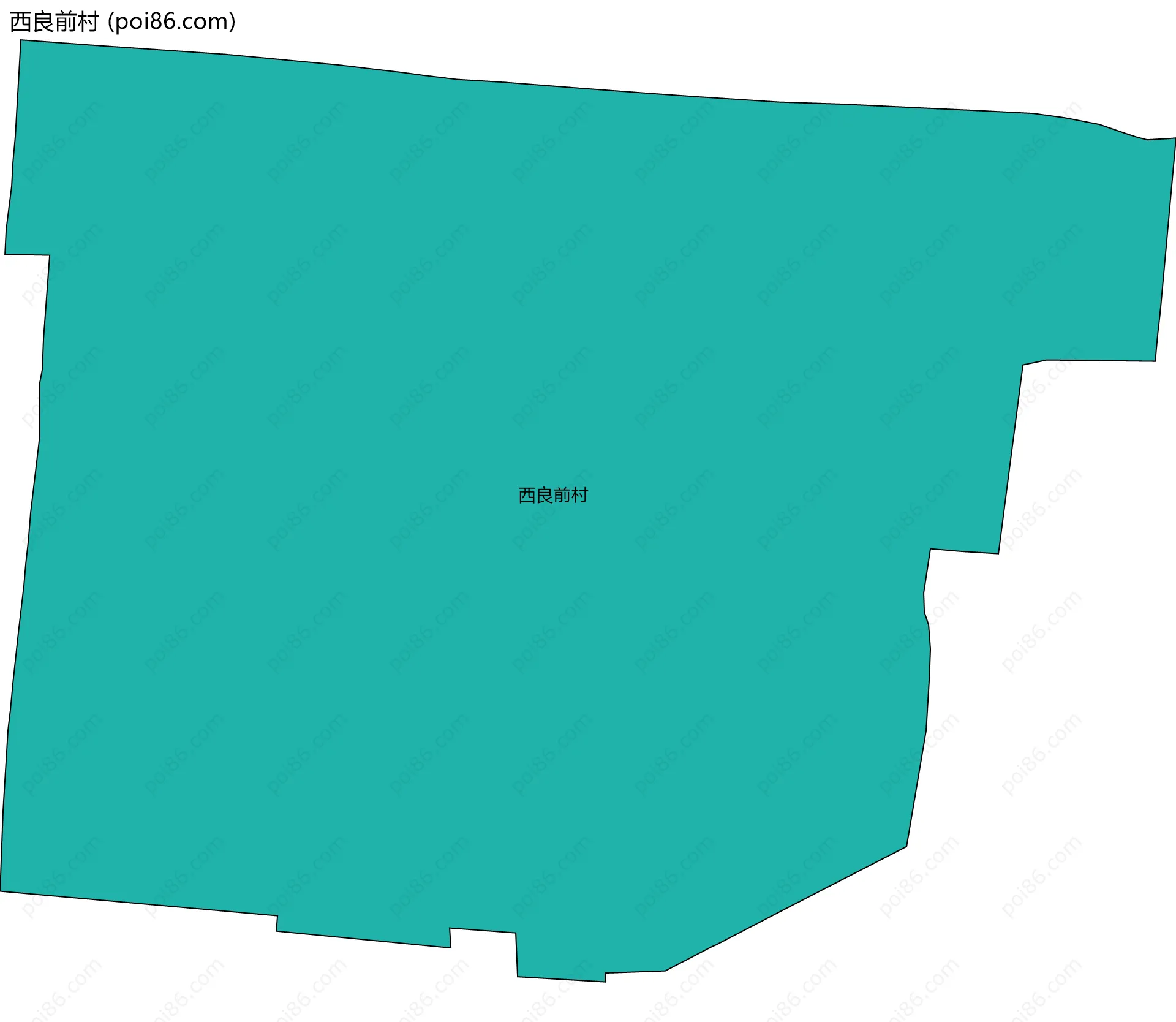 西良前村边界地图