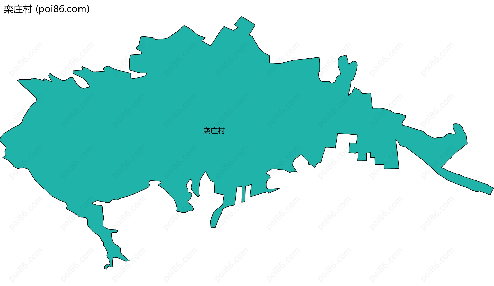 栾庄村边界地图