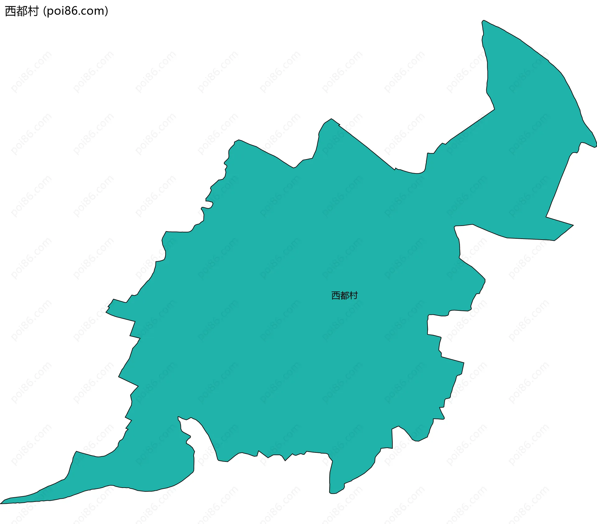 西都村边界地图