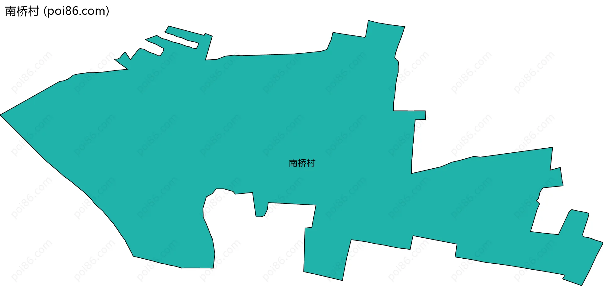 南桥村边界地图