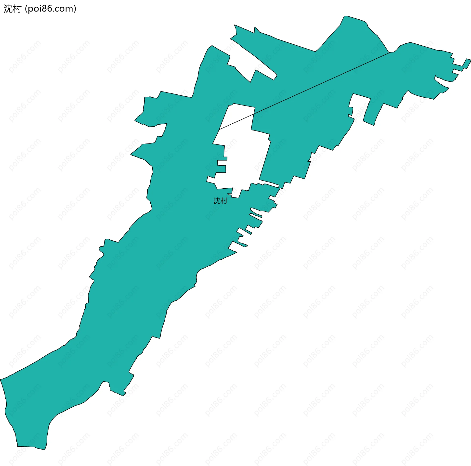 沈村边界地图