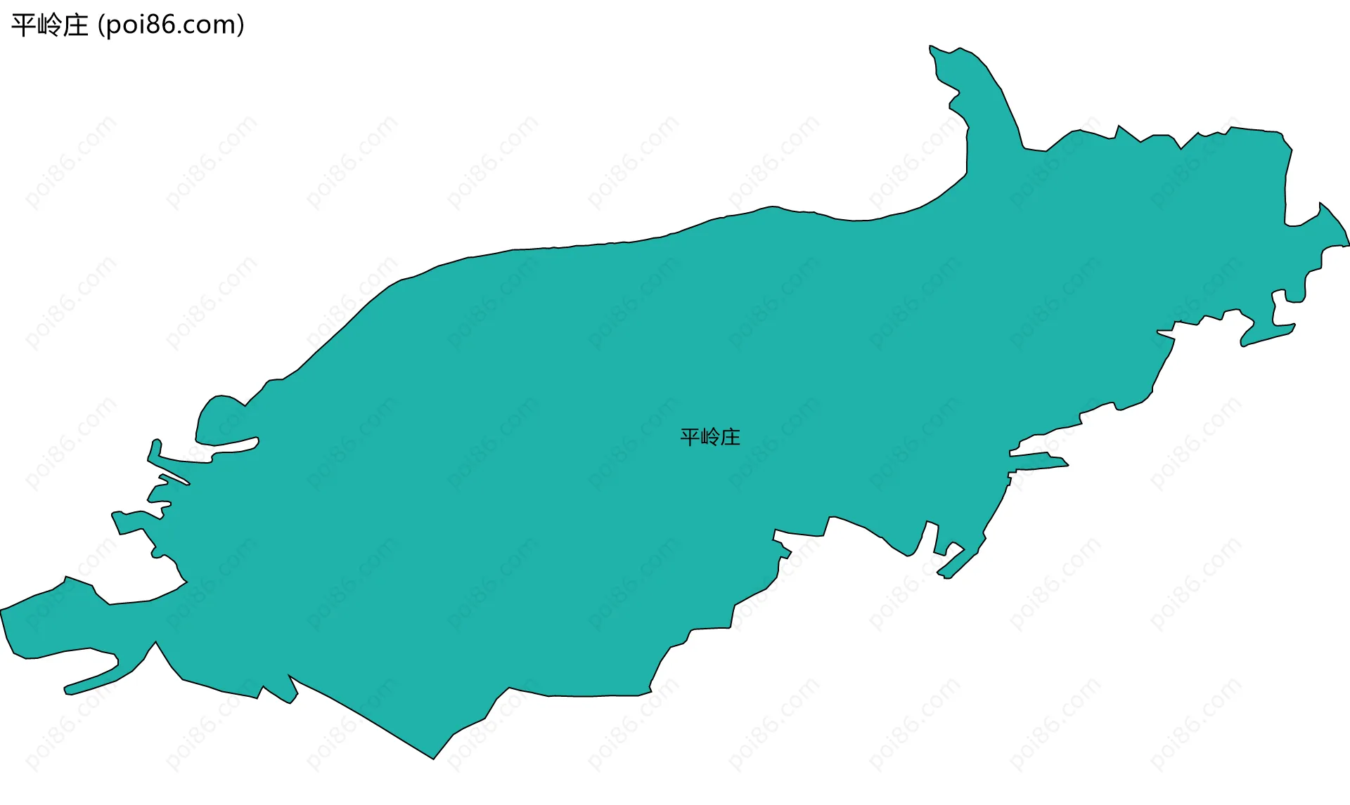 平岭庄边界地图
