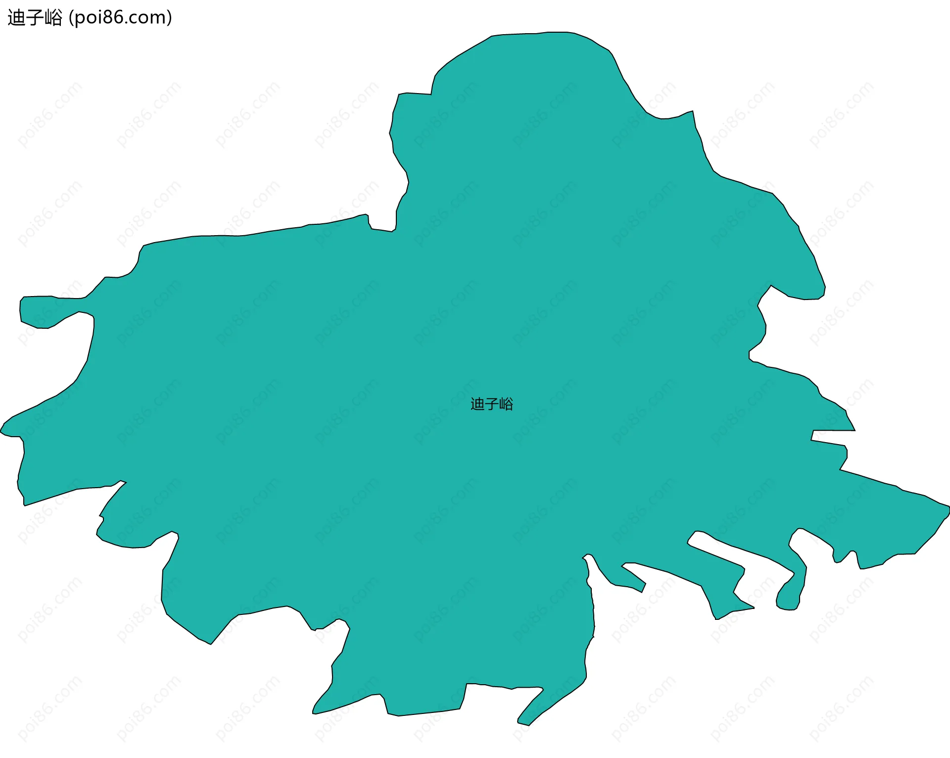 迪子峪边界地图