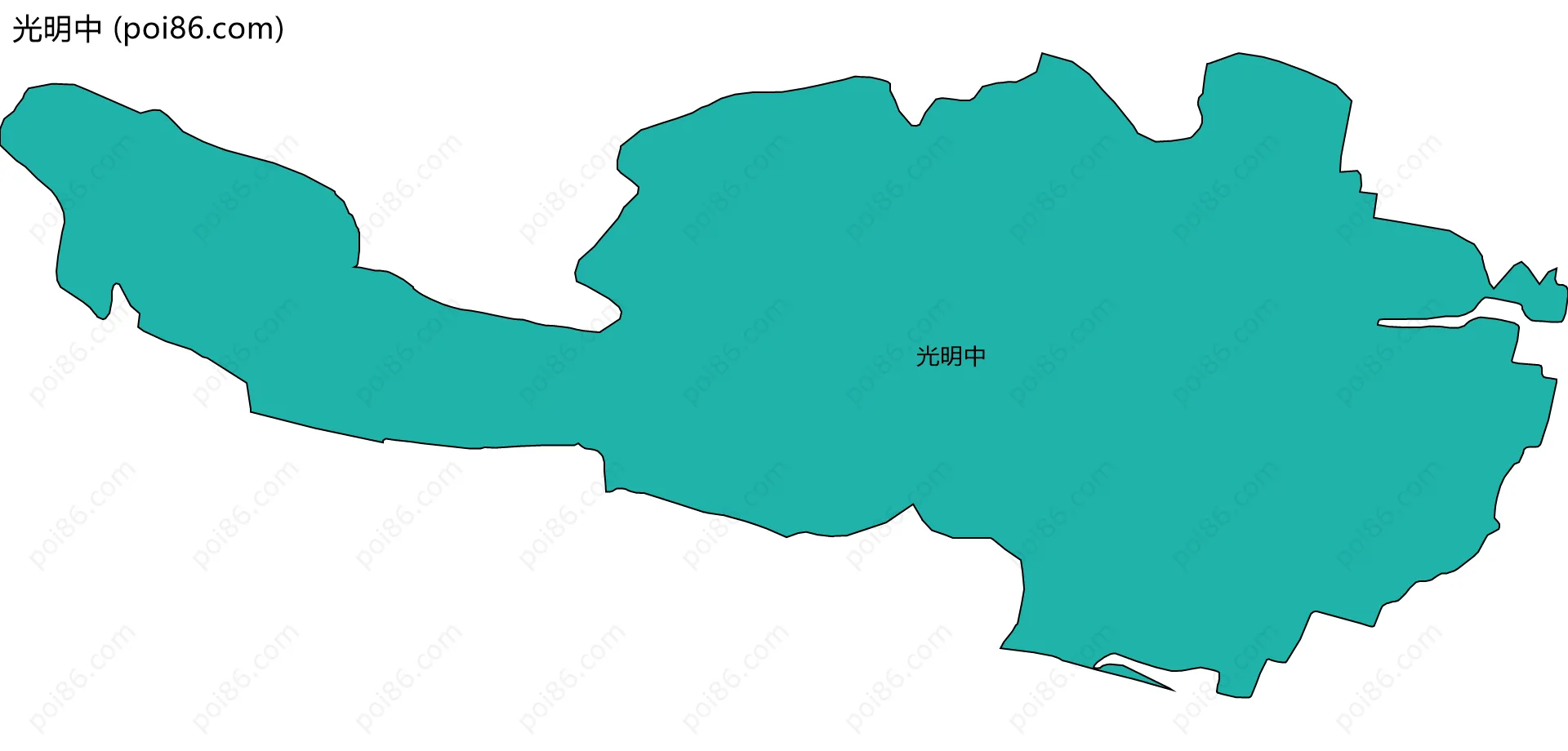 光明中边界地图
