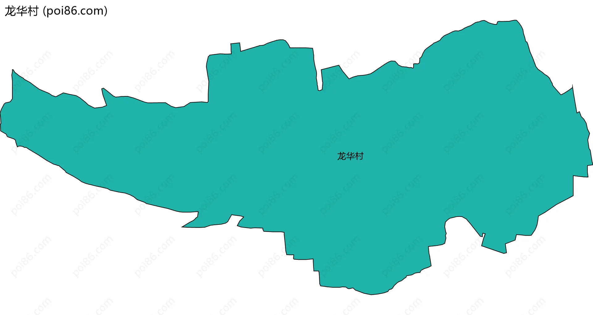 龙华村边界地图