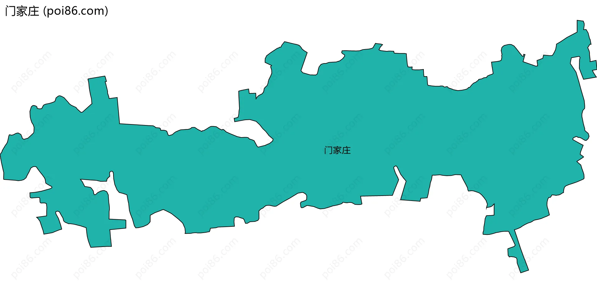 门家庄边界地图