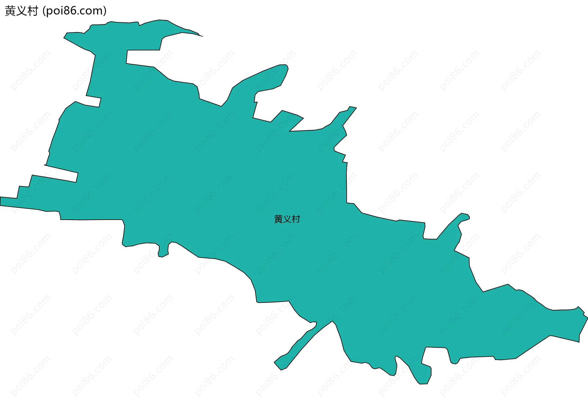 黄义村边界地图