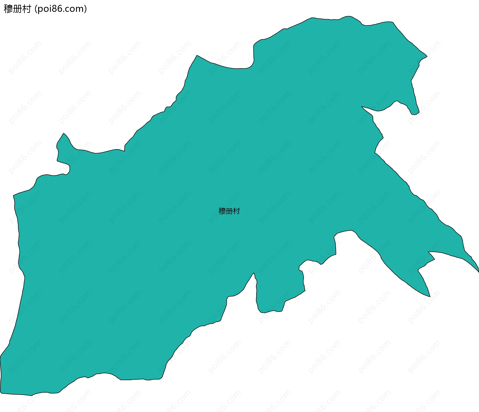 穆册村边界地图