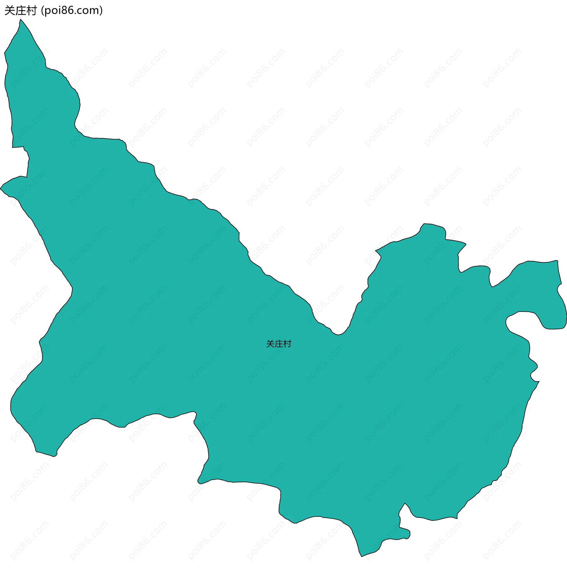 关庄村边界地图