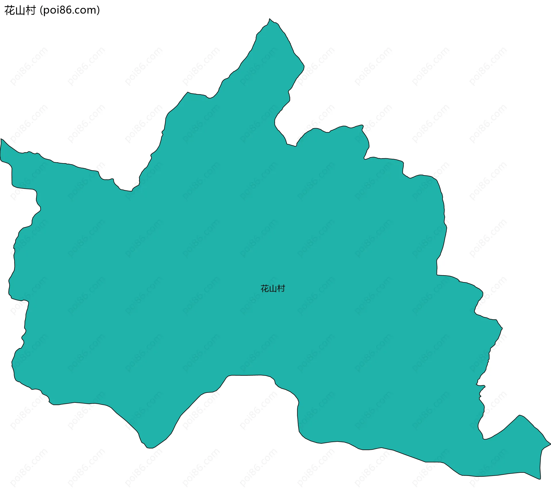 花山村边界地图