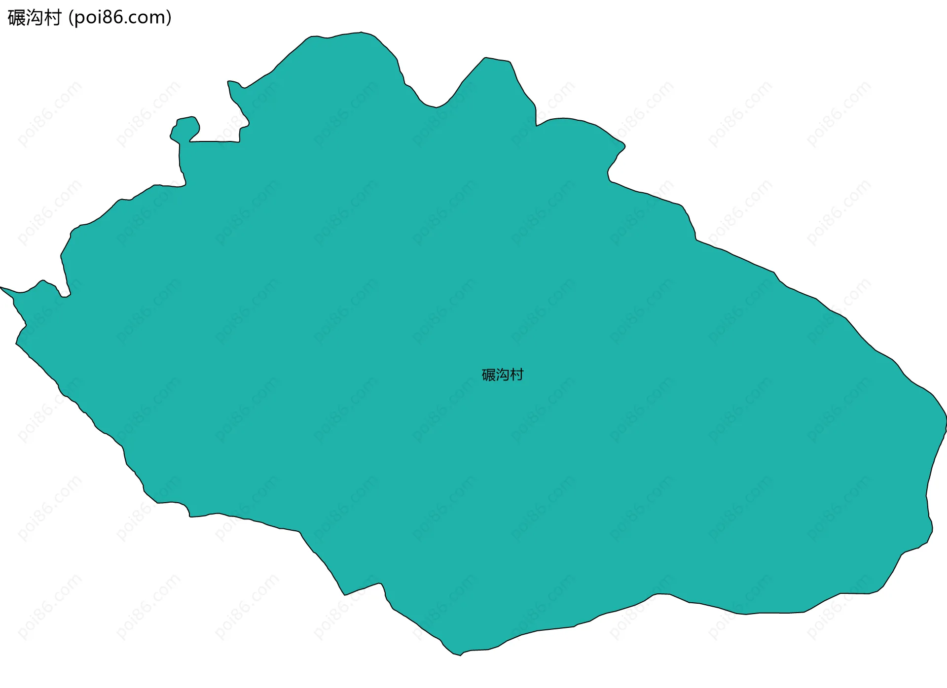 碾沟村边界地图