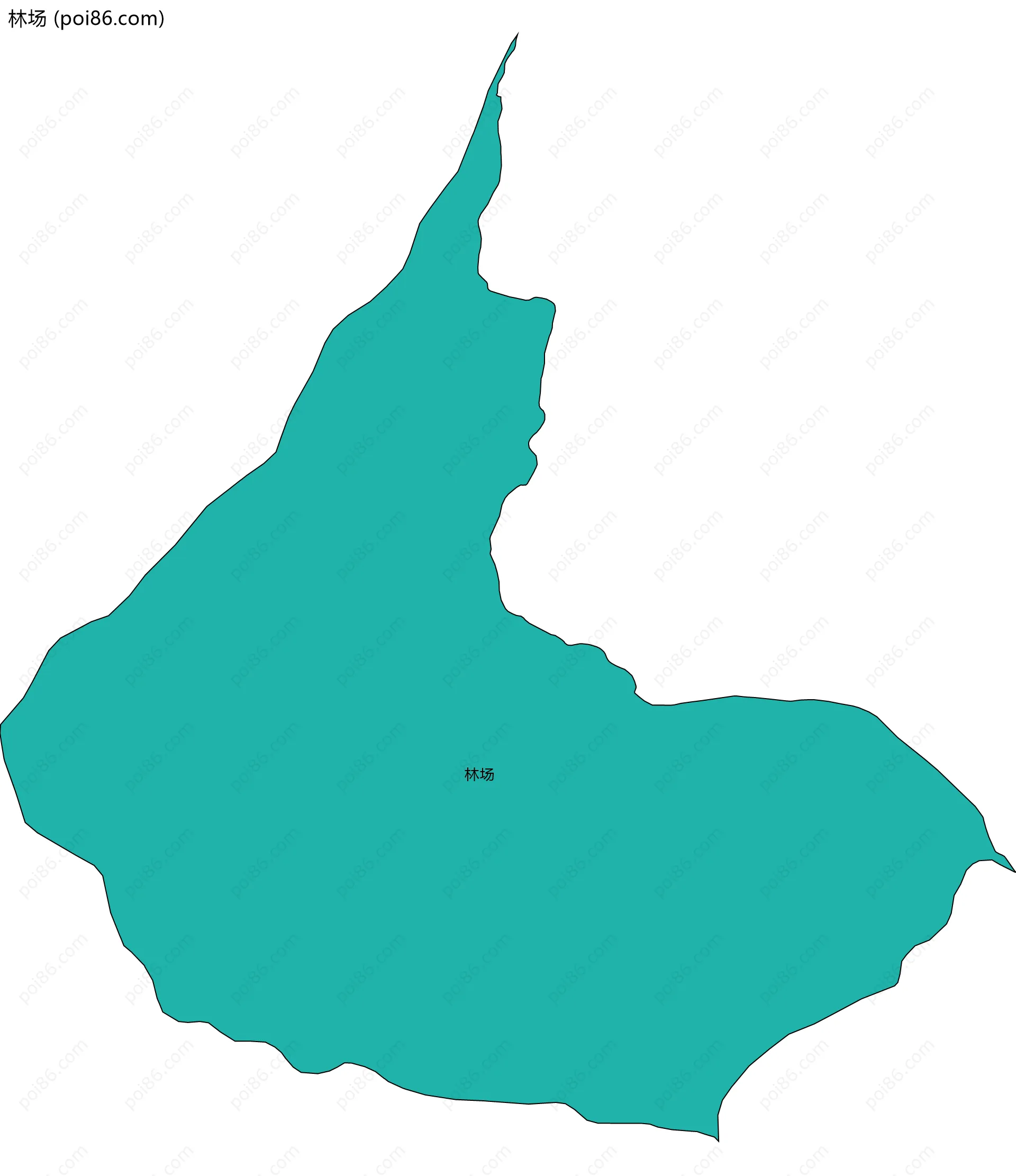 林场边界地图