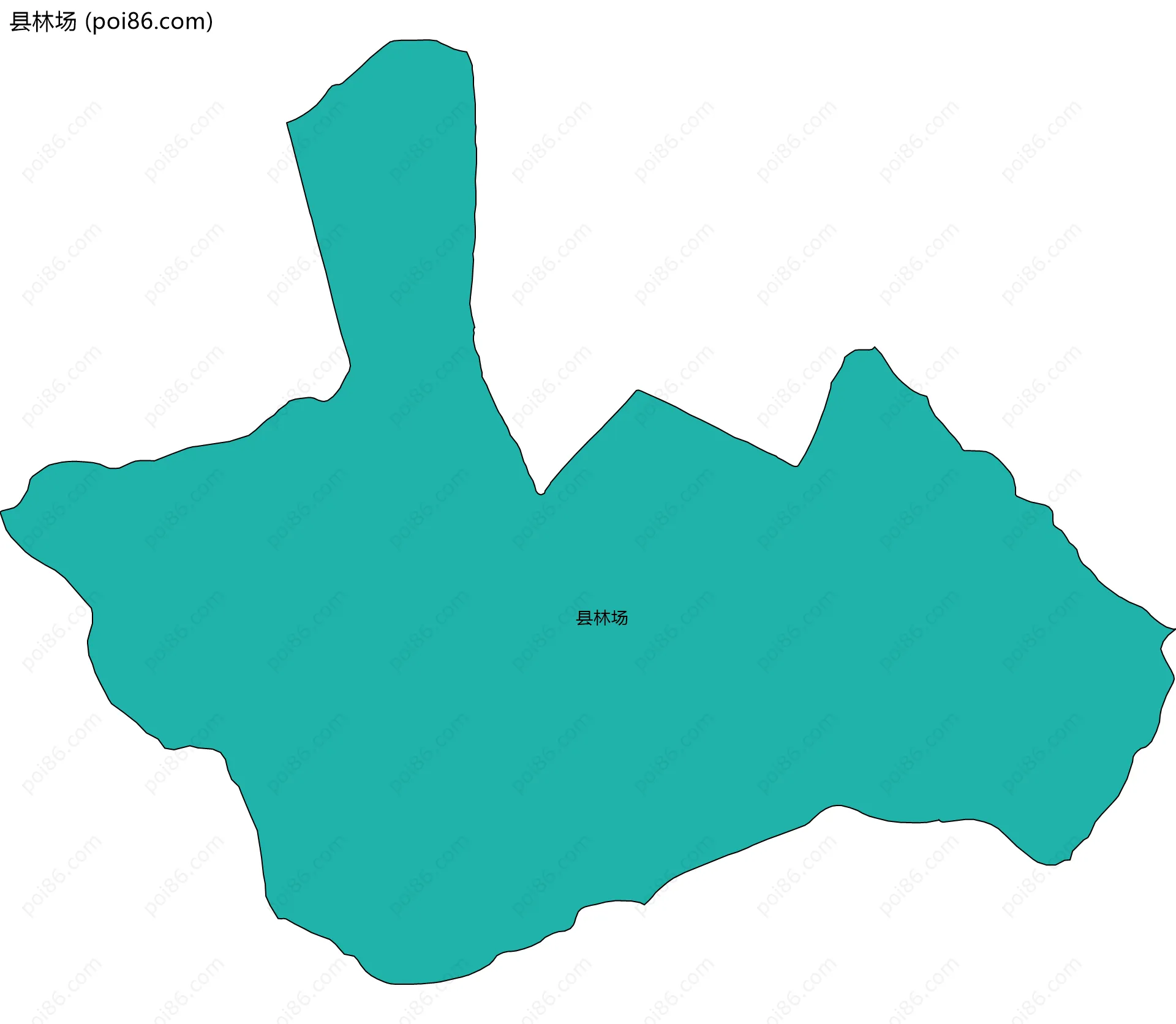 县林场边界地图