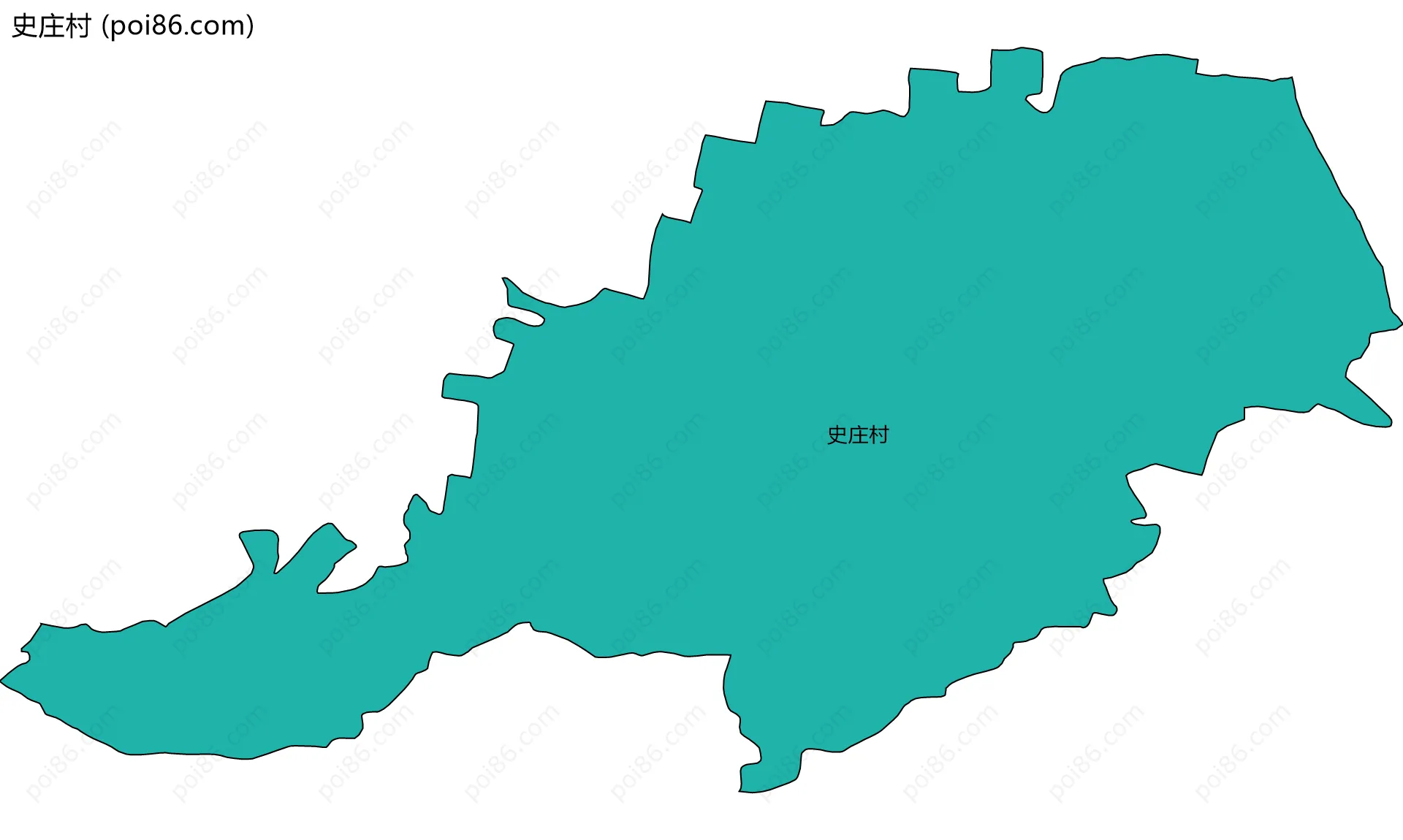 史庄村边界地图