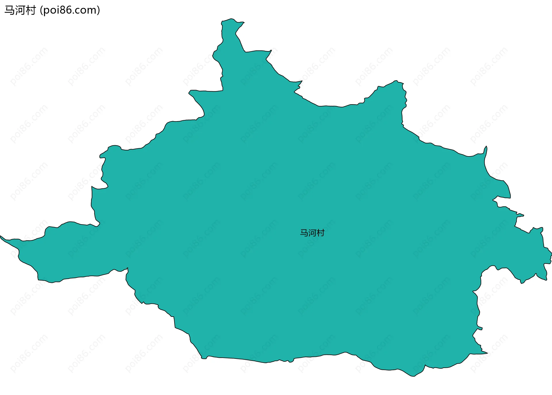 马河村边界地图
