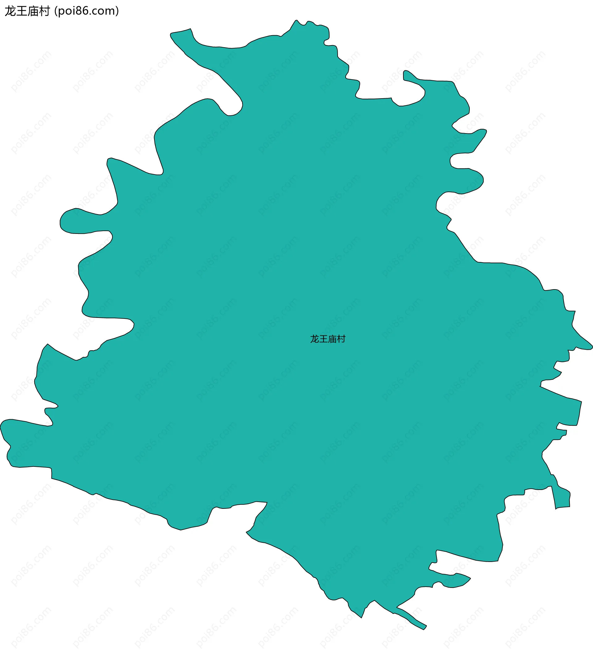 龙王庙村边界地图