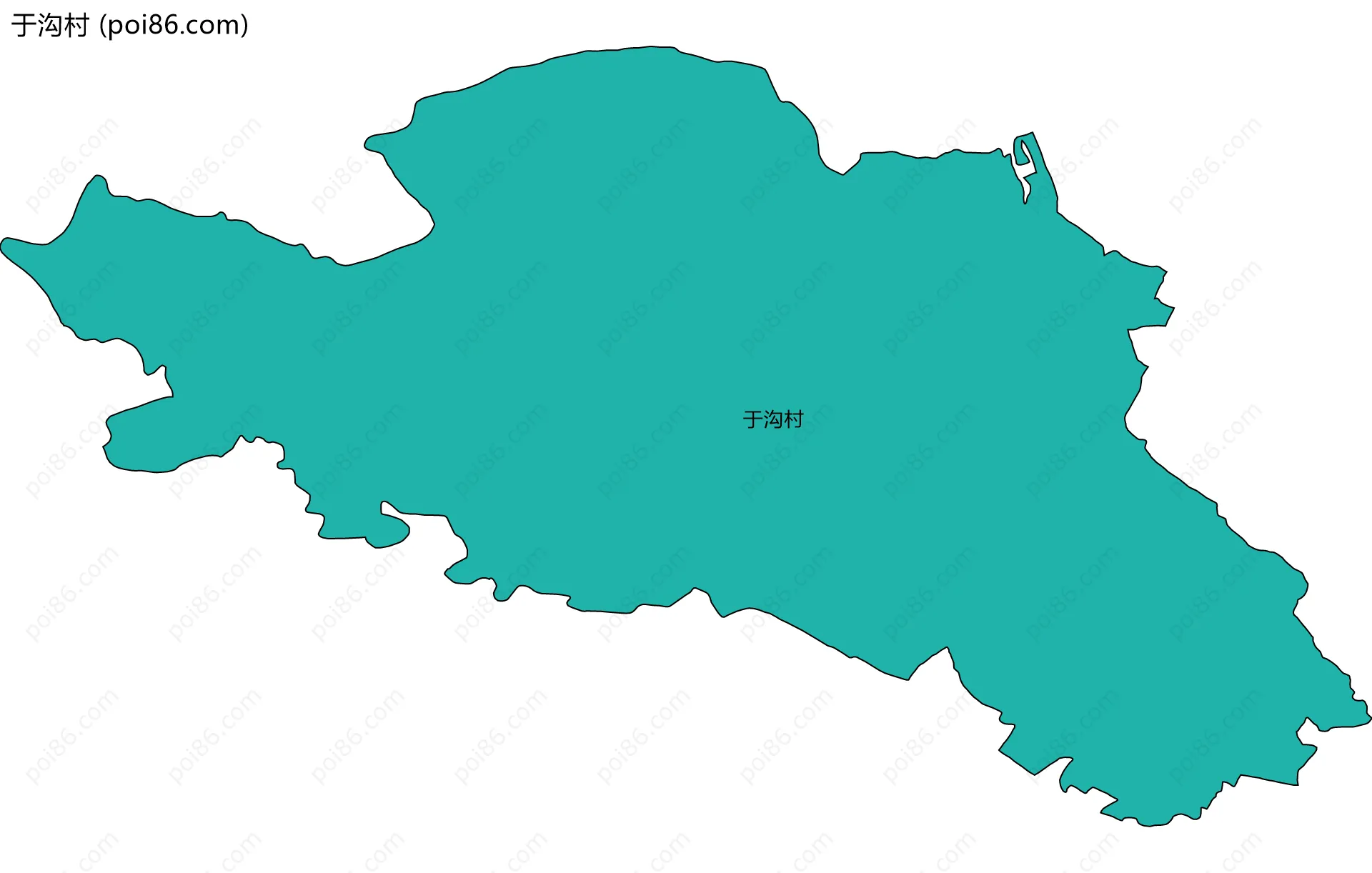 于沟村边界地图