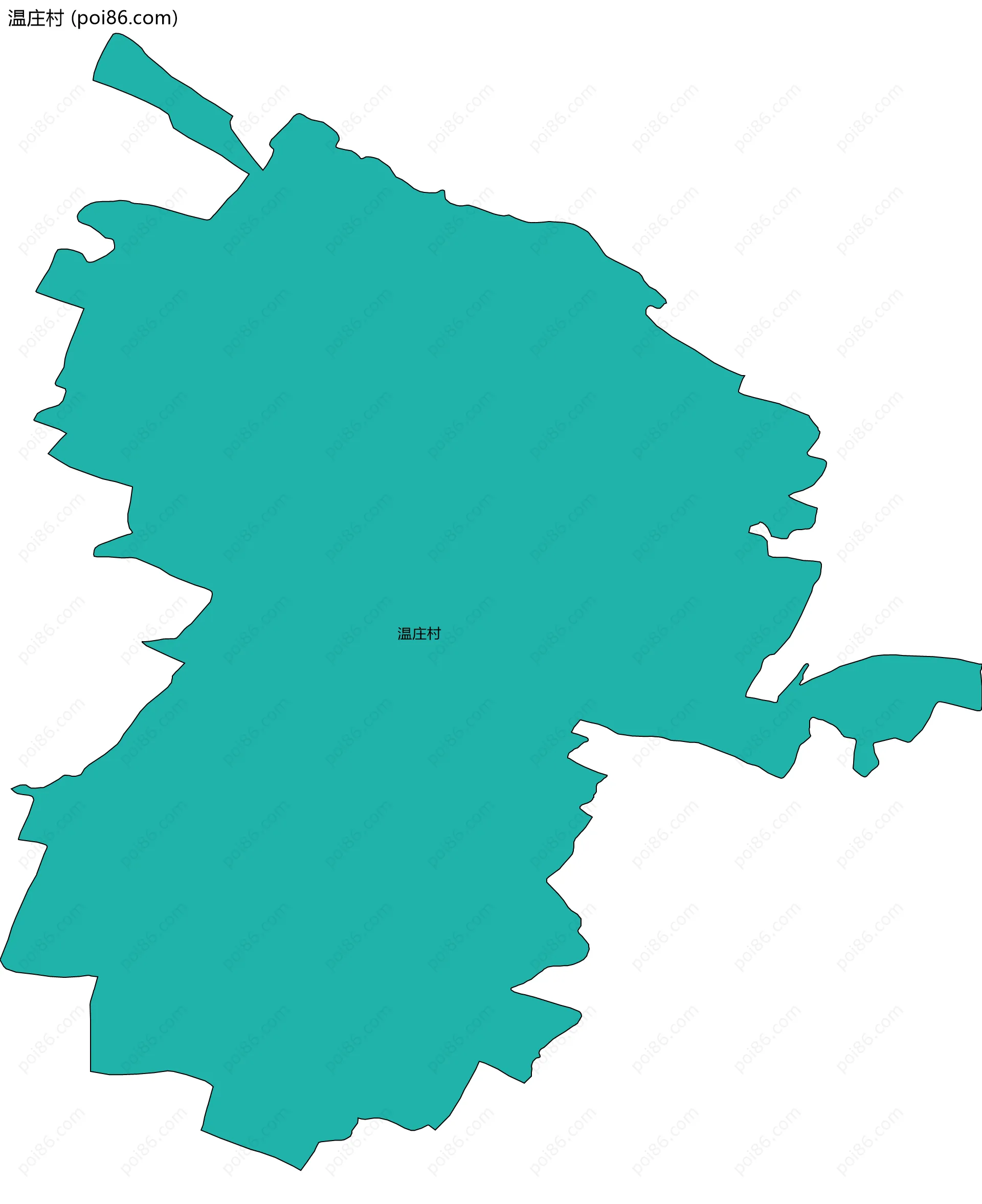 温庄村边界地图