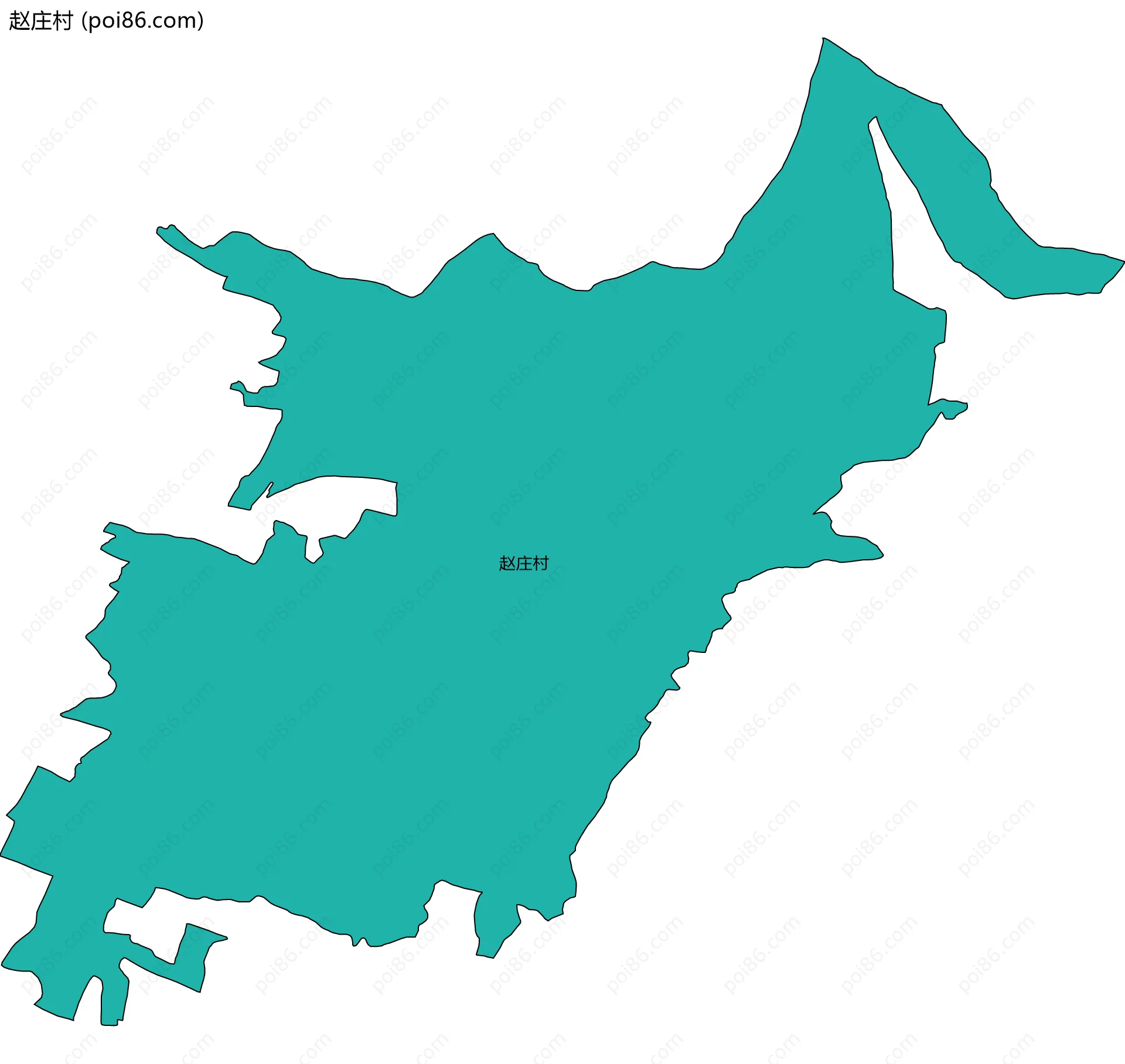 赵庄村边界地图