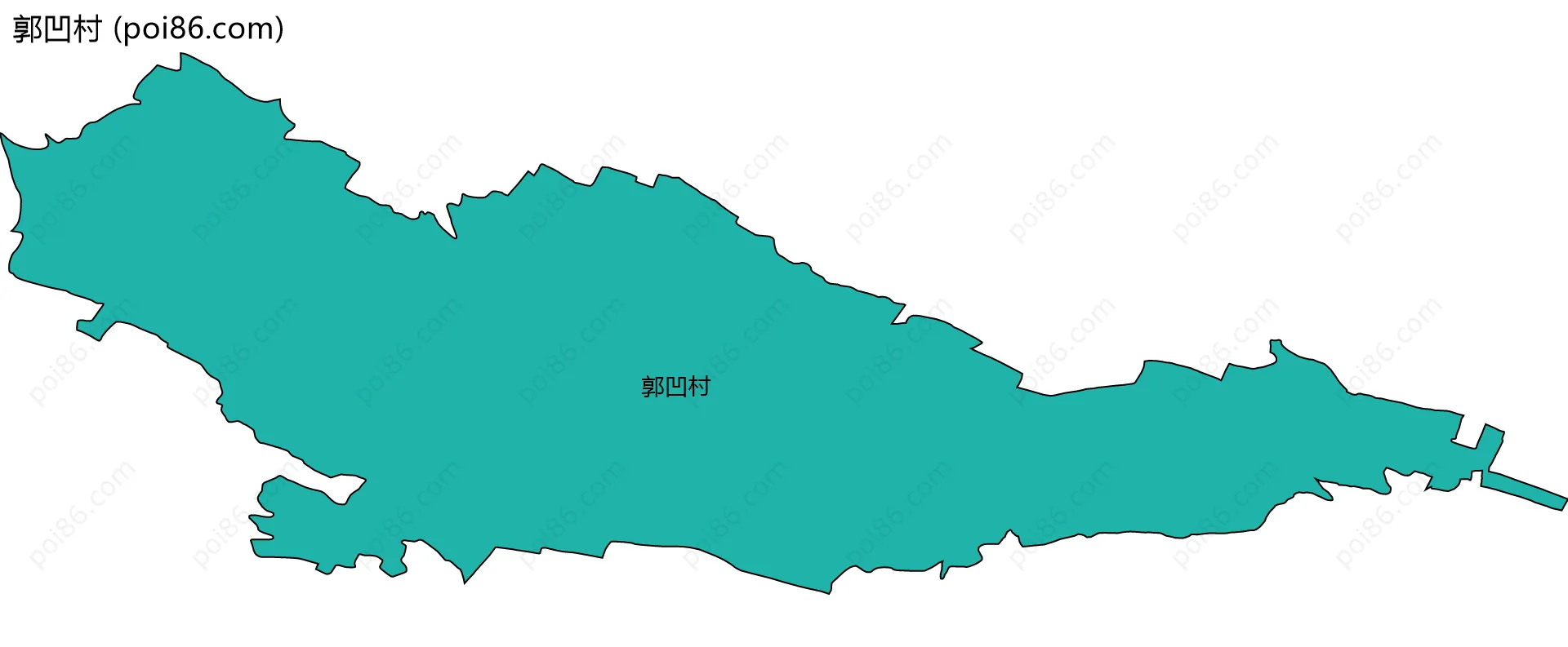 郭凹村边界地图