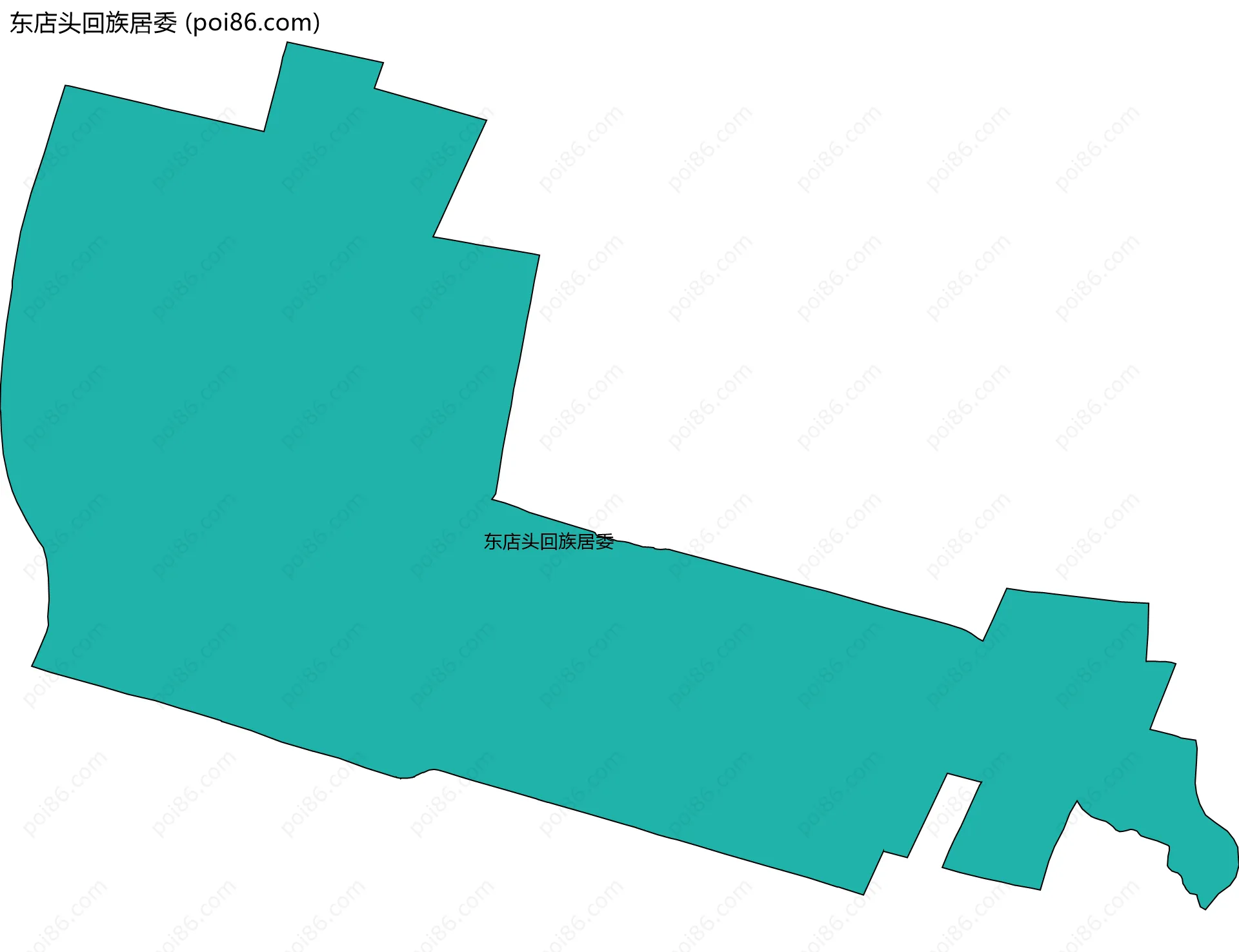 东店头回族居委边界地图