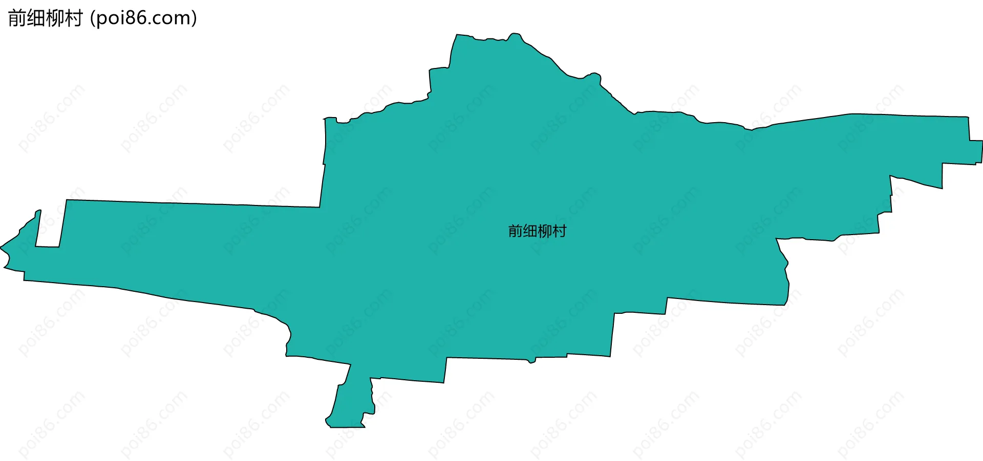 前细柳村边界地图