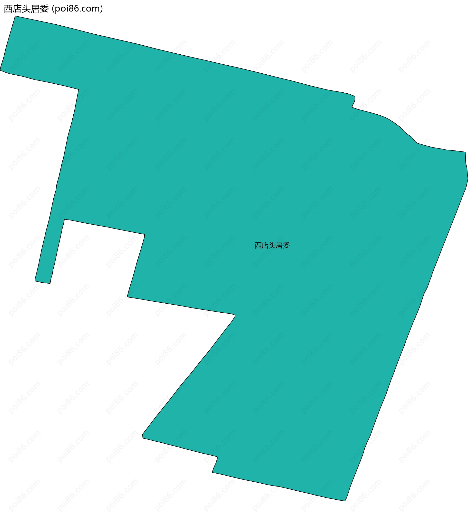 西店头居委边界地图