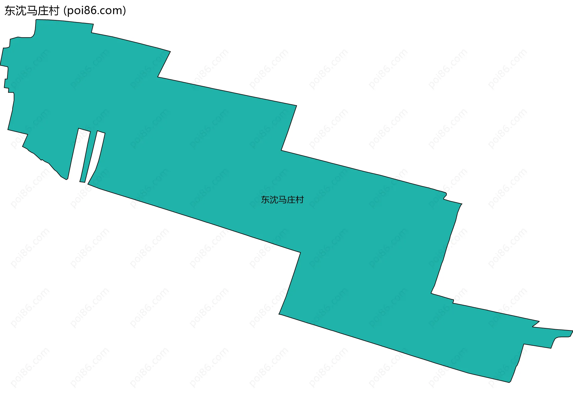 东沈马庄村边界地图