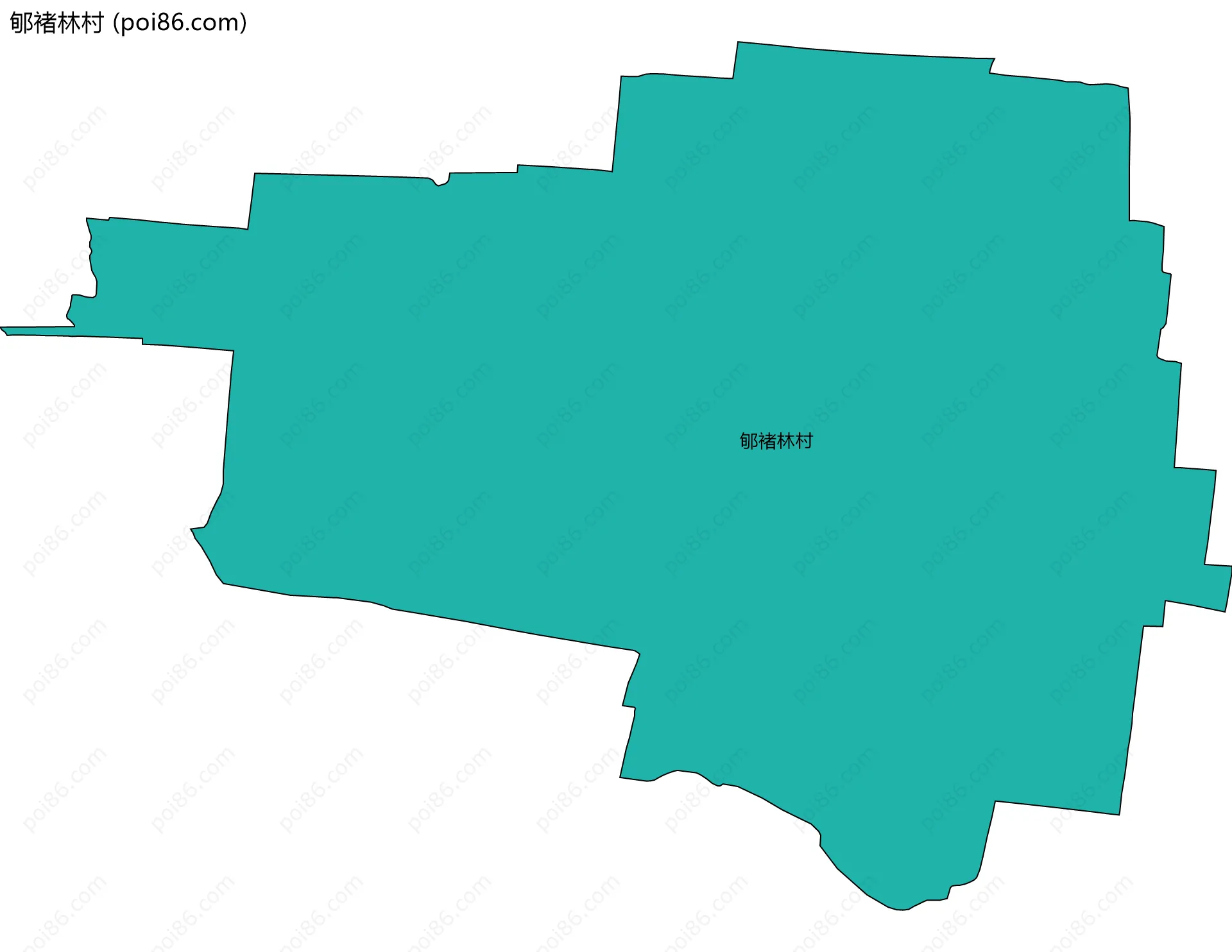 郇褚林村边界地图