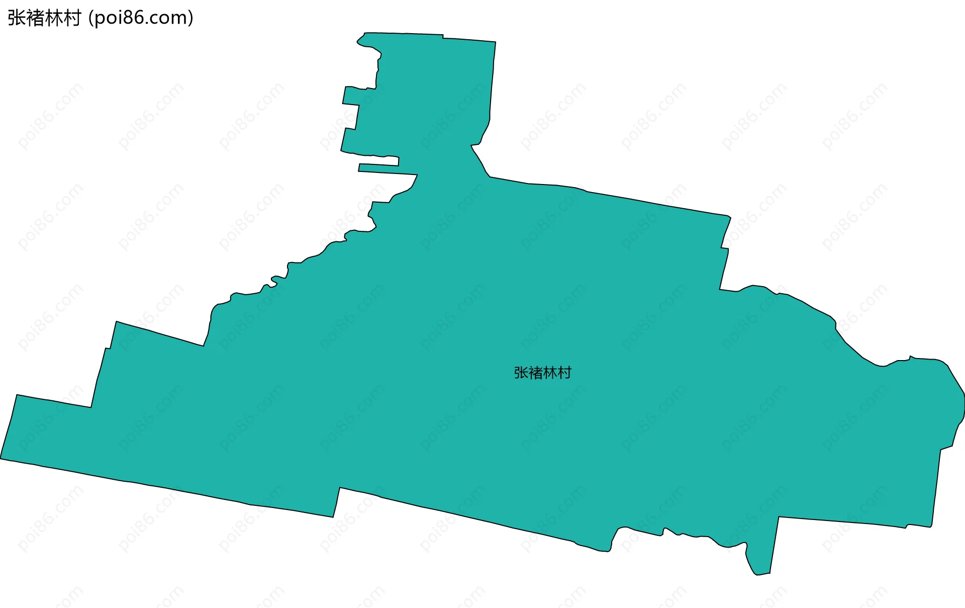 张褚林村边界地图