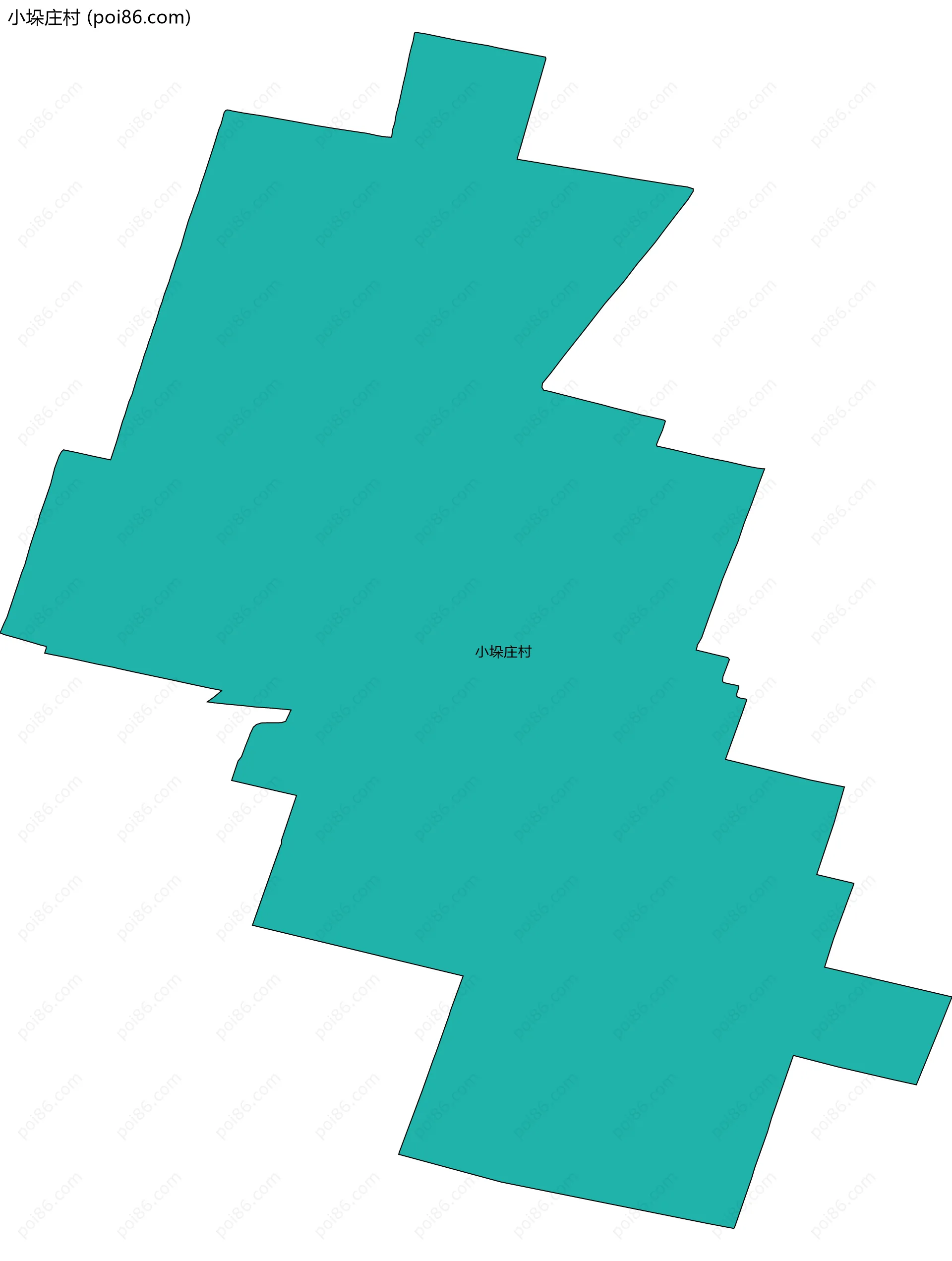 小垛庄村边界地图