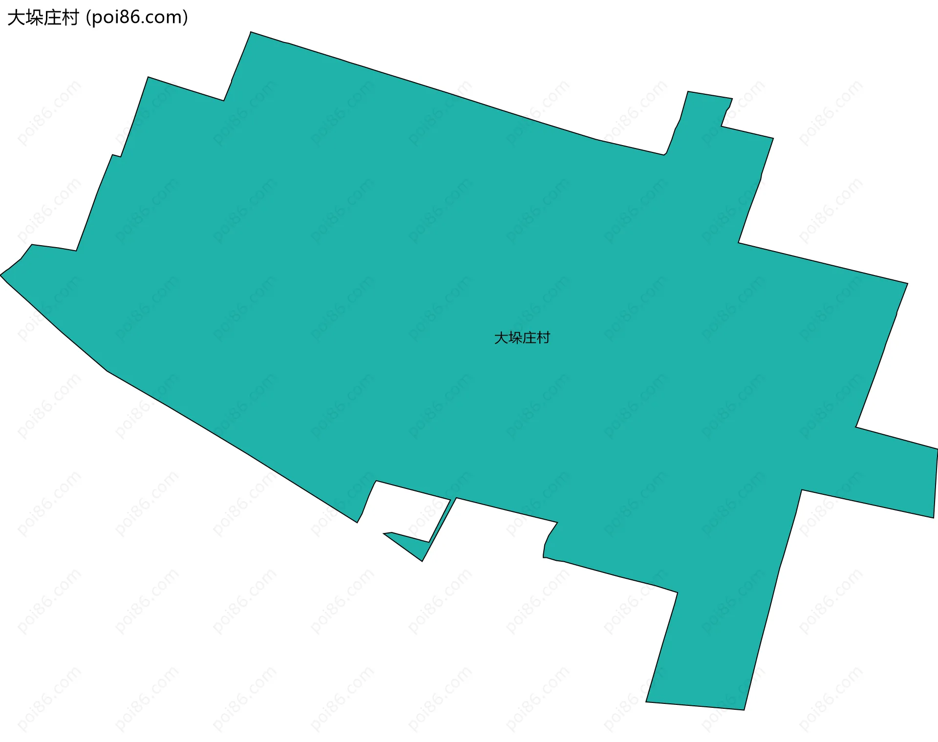 大垛庄村边界地图