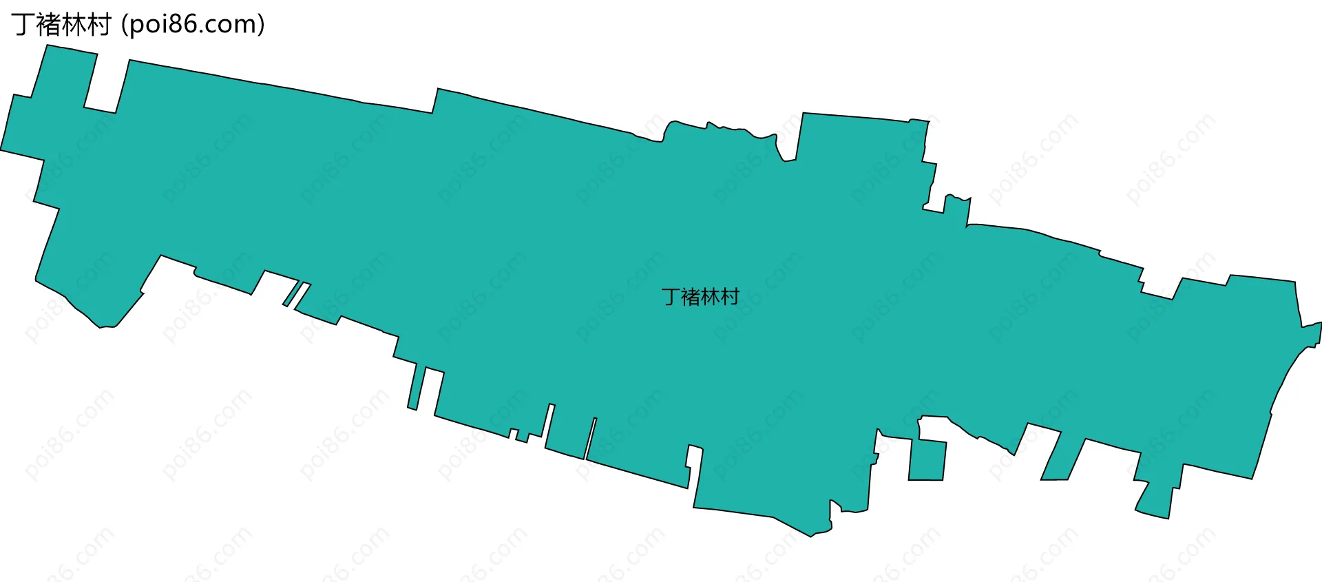 丁褚林村边界地图