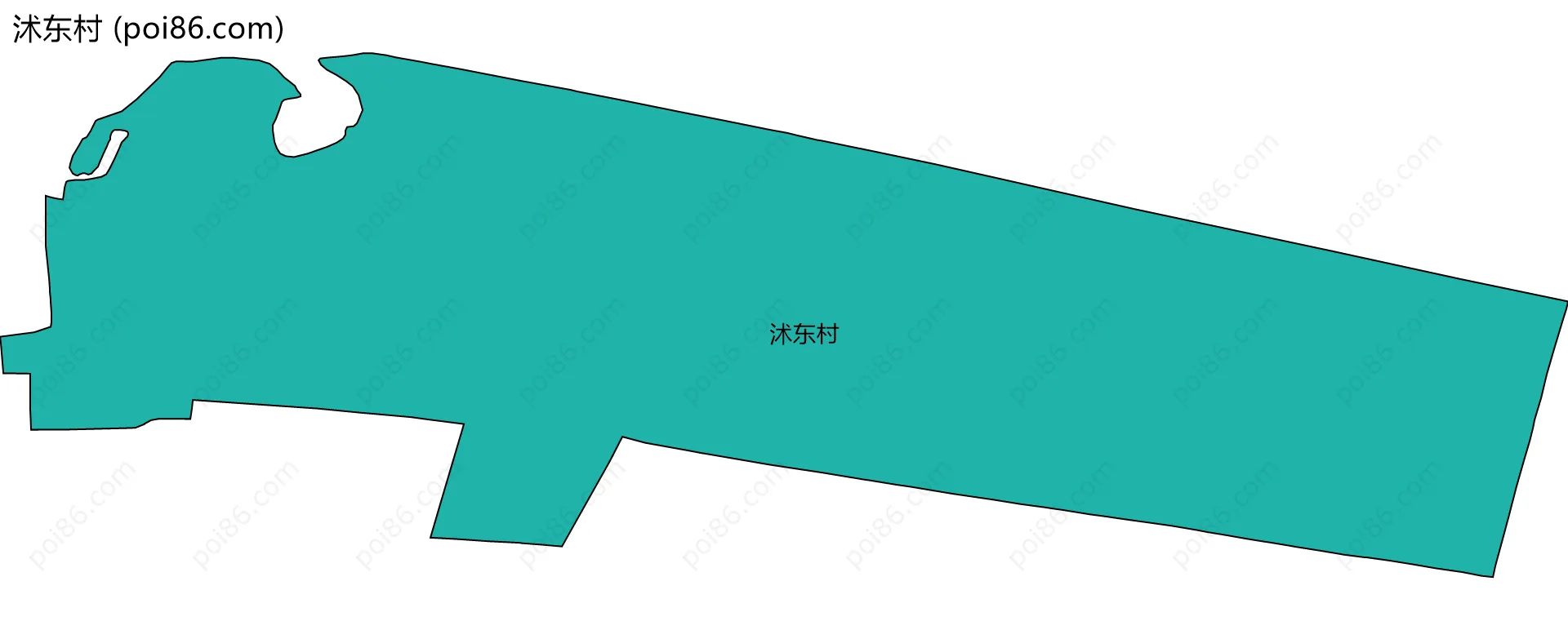 沭东村边界地图