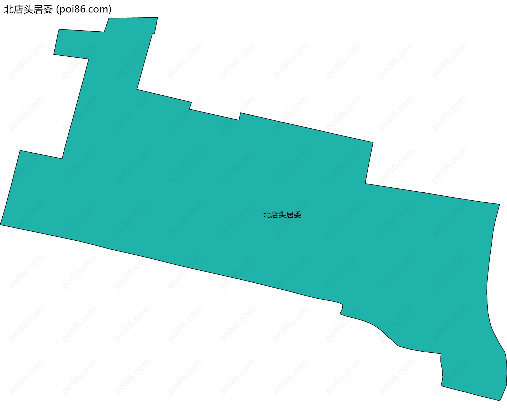 北店头居委边界地图