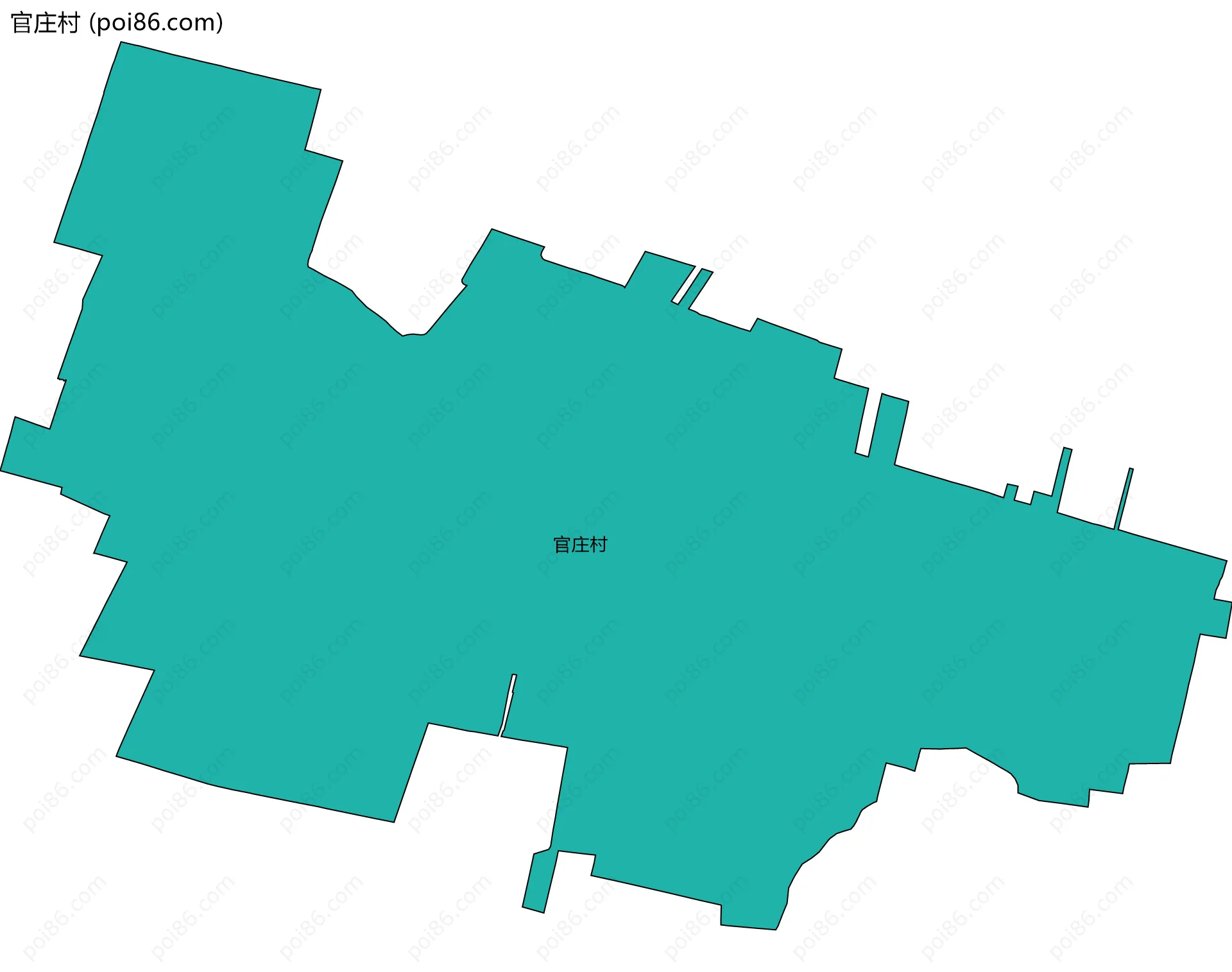 官庄村边界地图