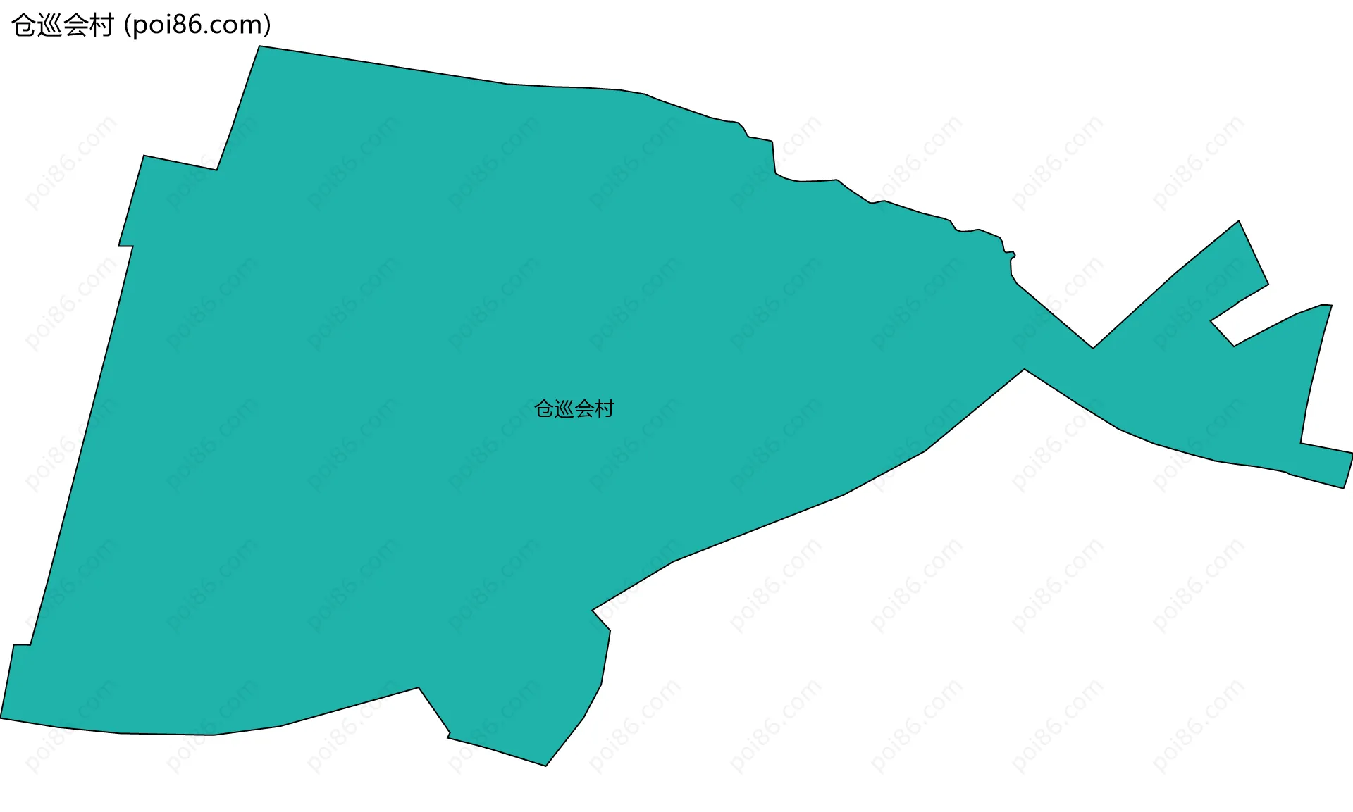 仓巡会村边界地图