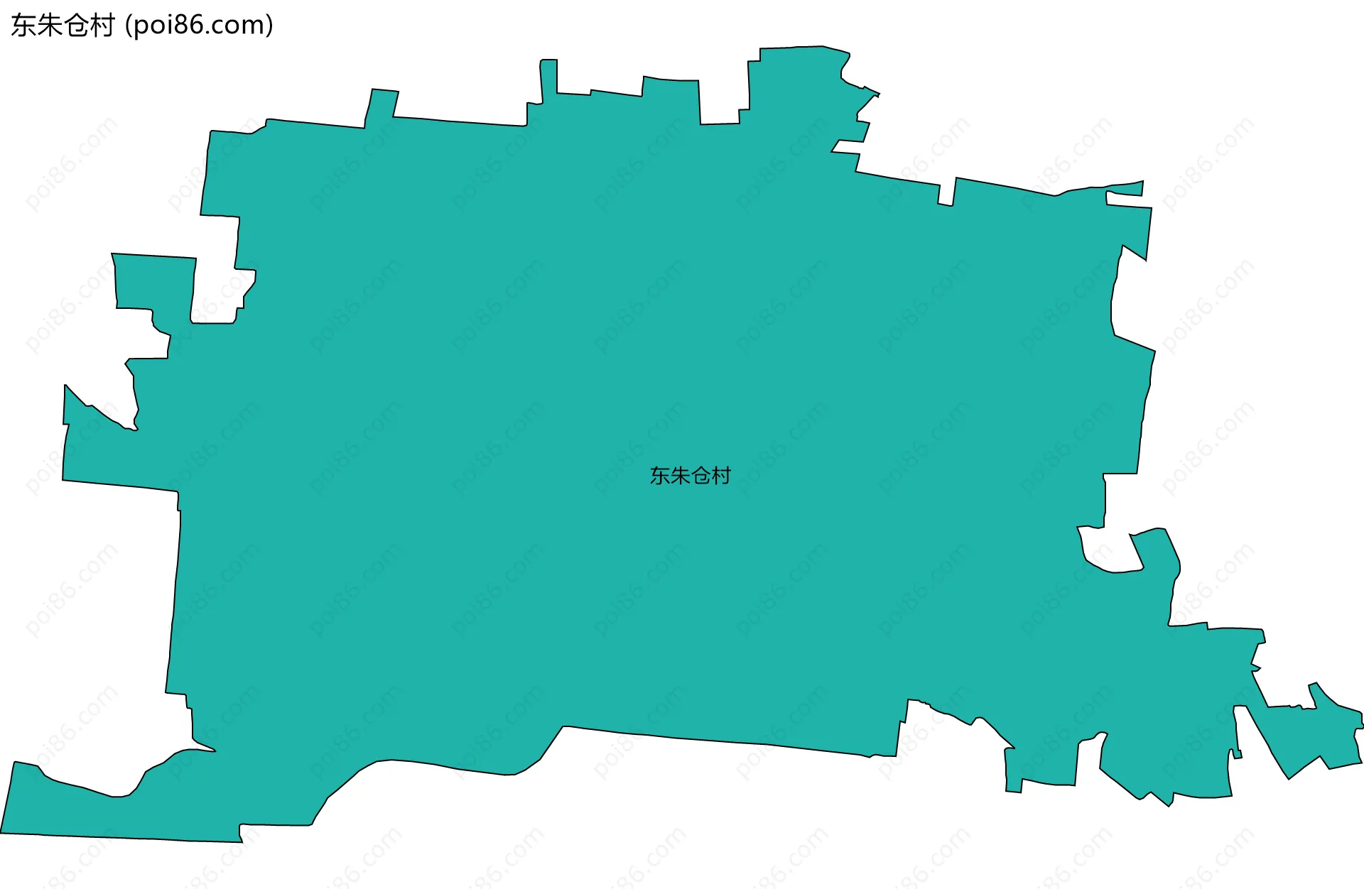 东朱仓村边界地图