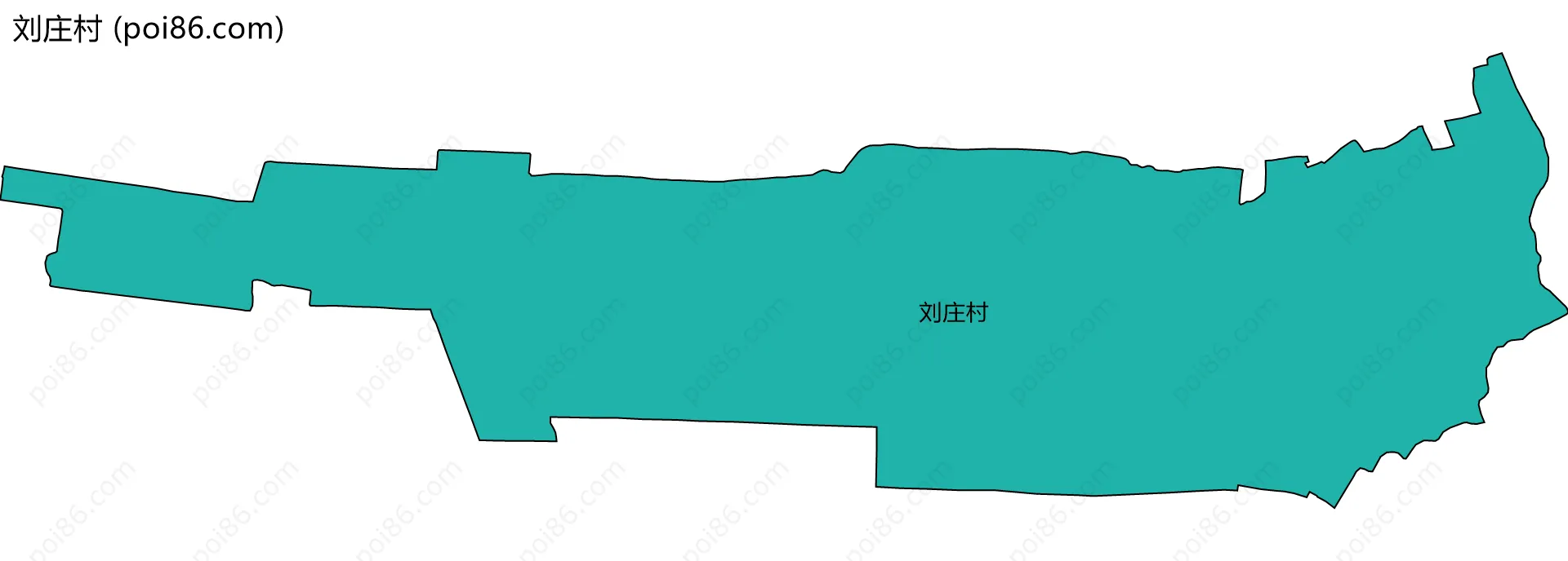 刘庄村边界地图