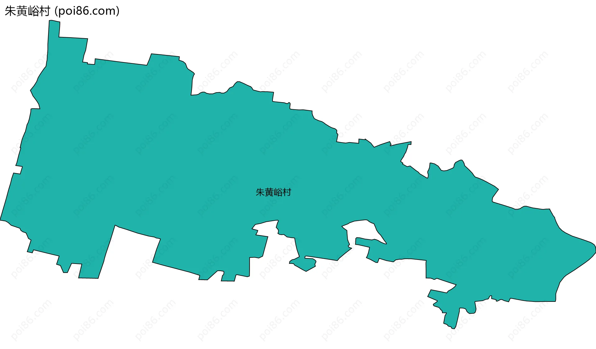 朱黄峪村边界地图