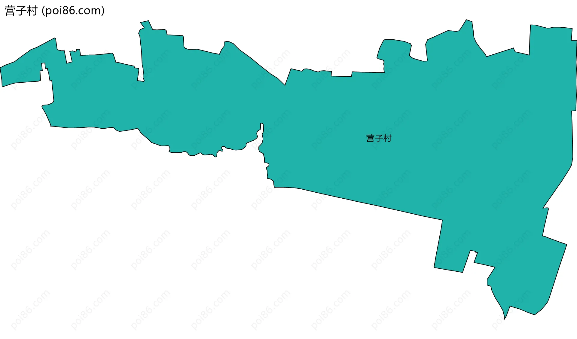 营子村边界地图