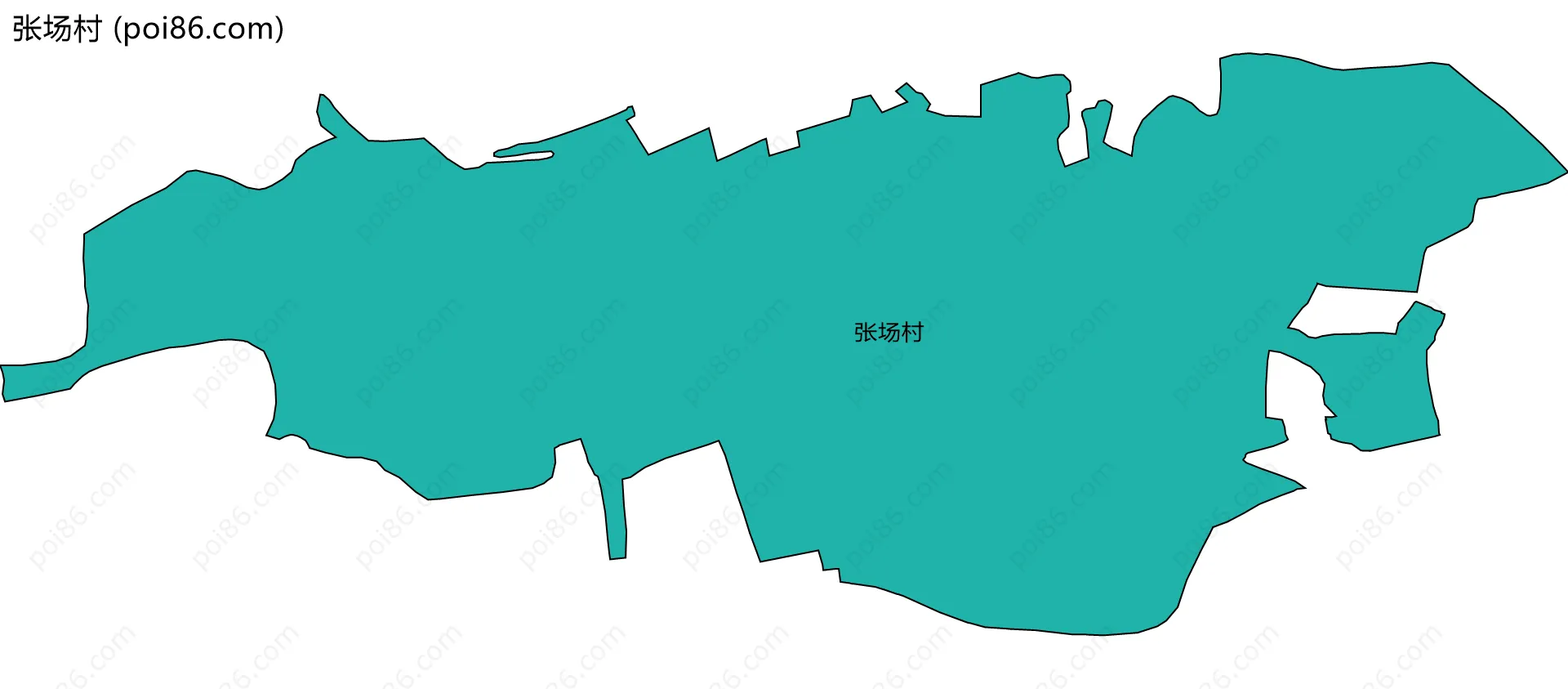 张场村边界地图
