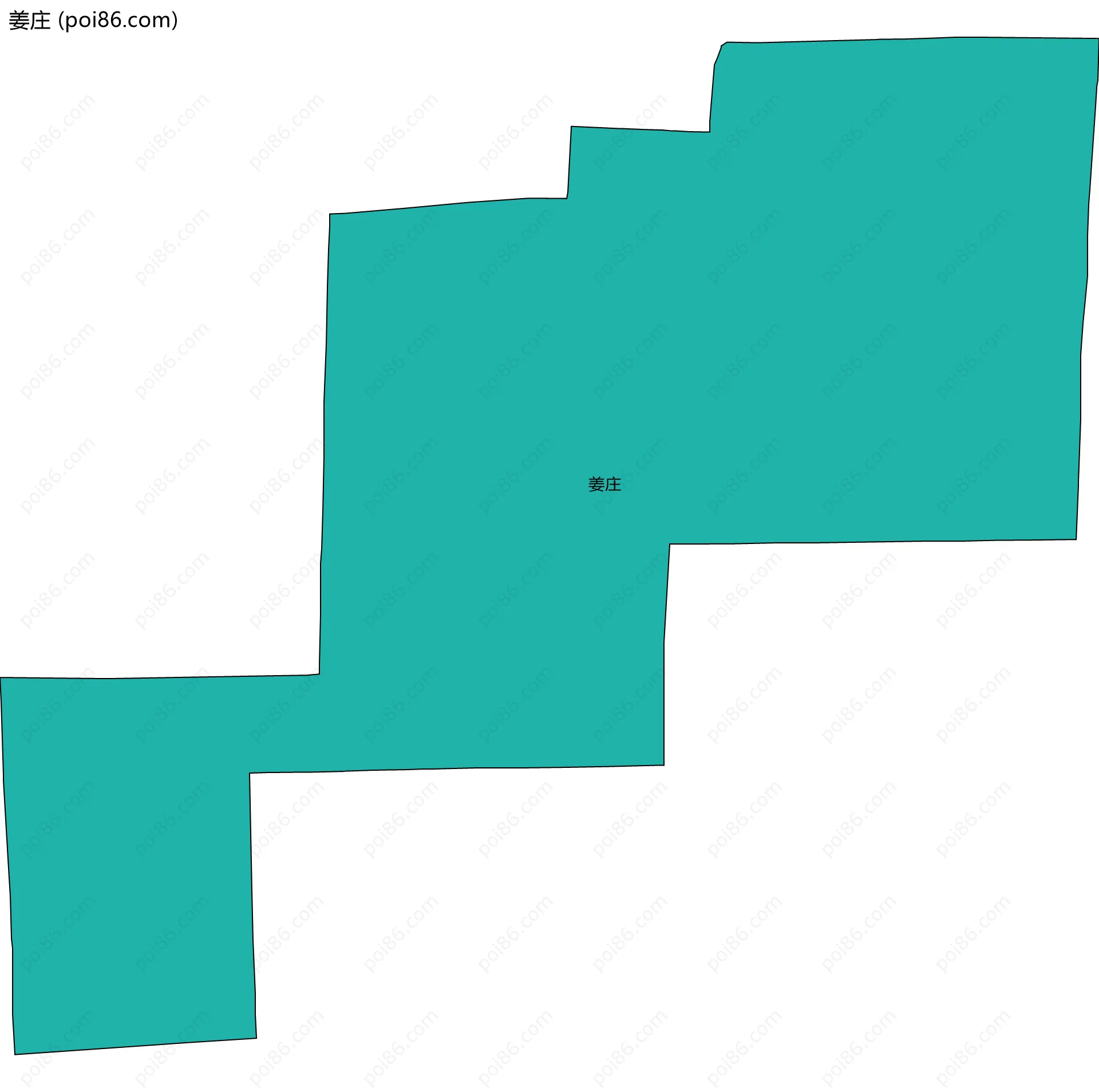 姜庄边界地图